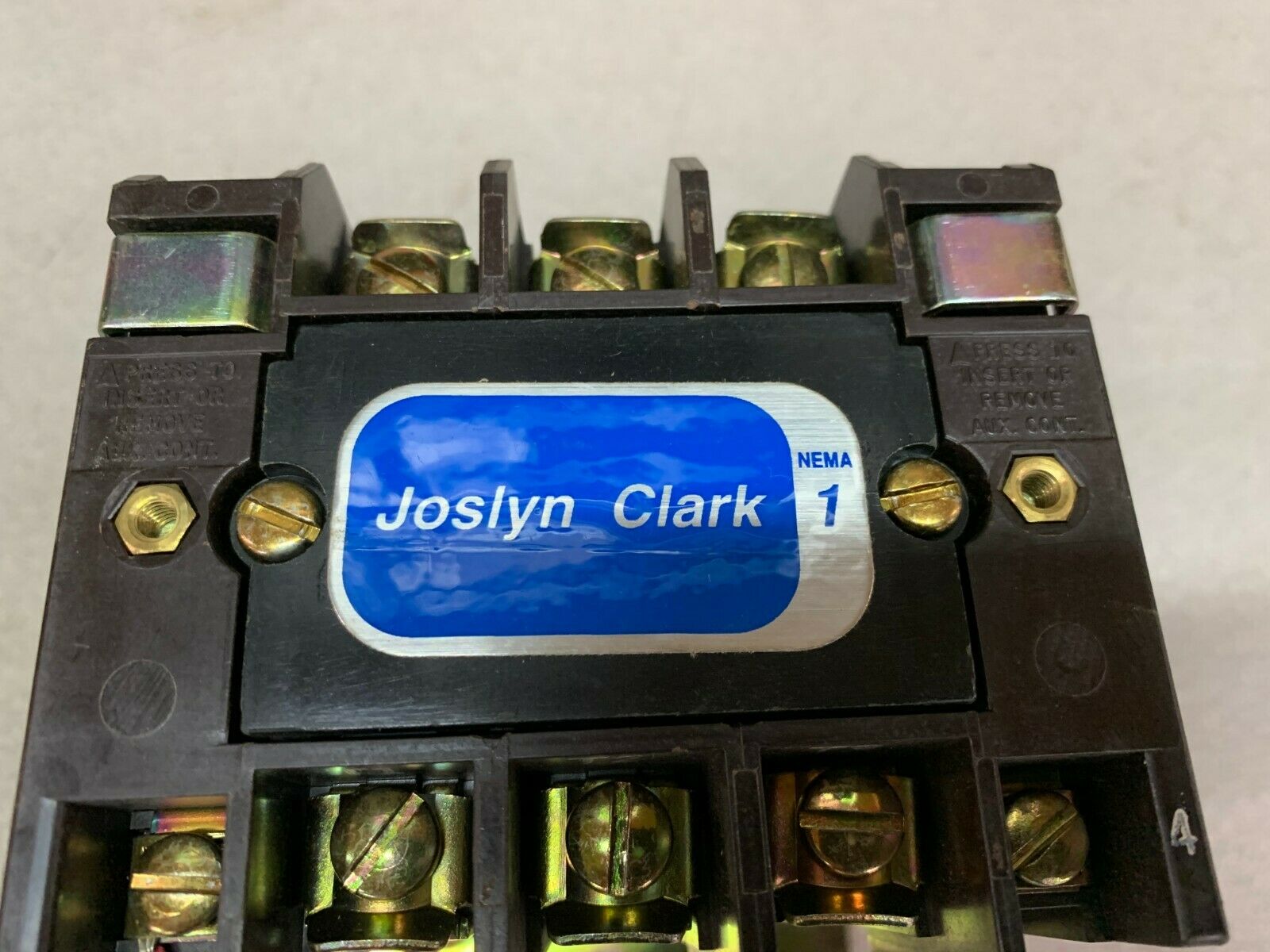 NEW NO BOX JOSLYN CLARK SIZE 1 CONTACTOR 110/120V. TB159-1 COIL T77U031