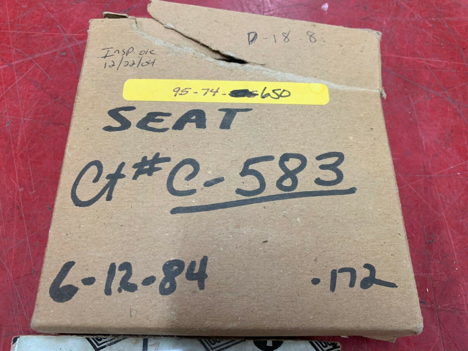 NEW JOHN CRANE 95-74-315 SEAT C-583