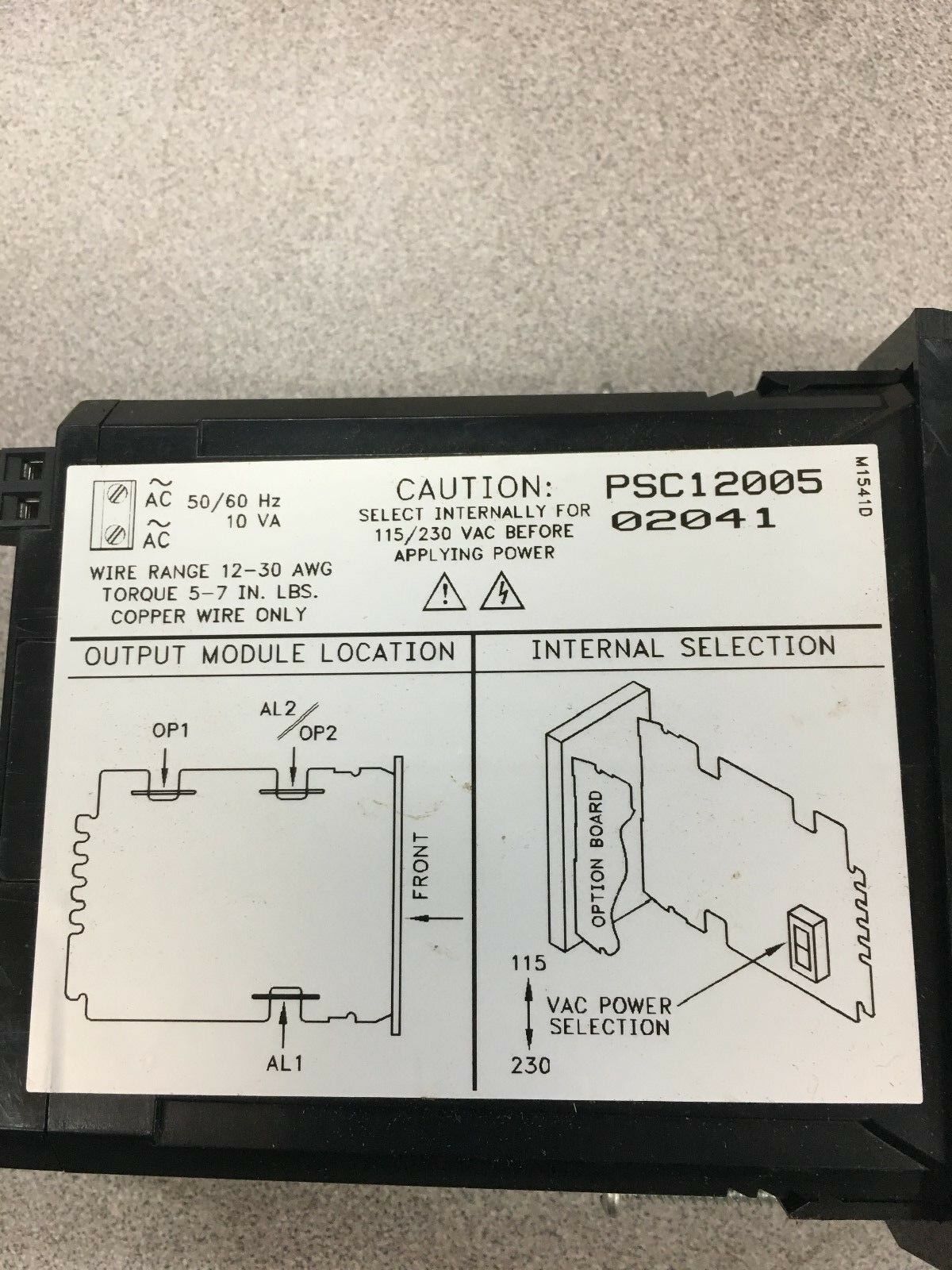 NEW NO BOX RED LION CONTROLS PANEL METER PSC12005