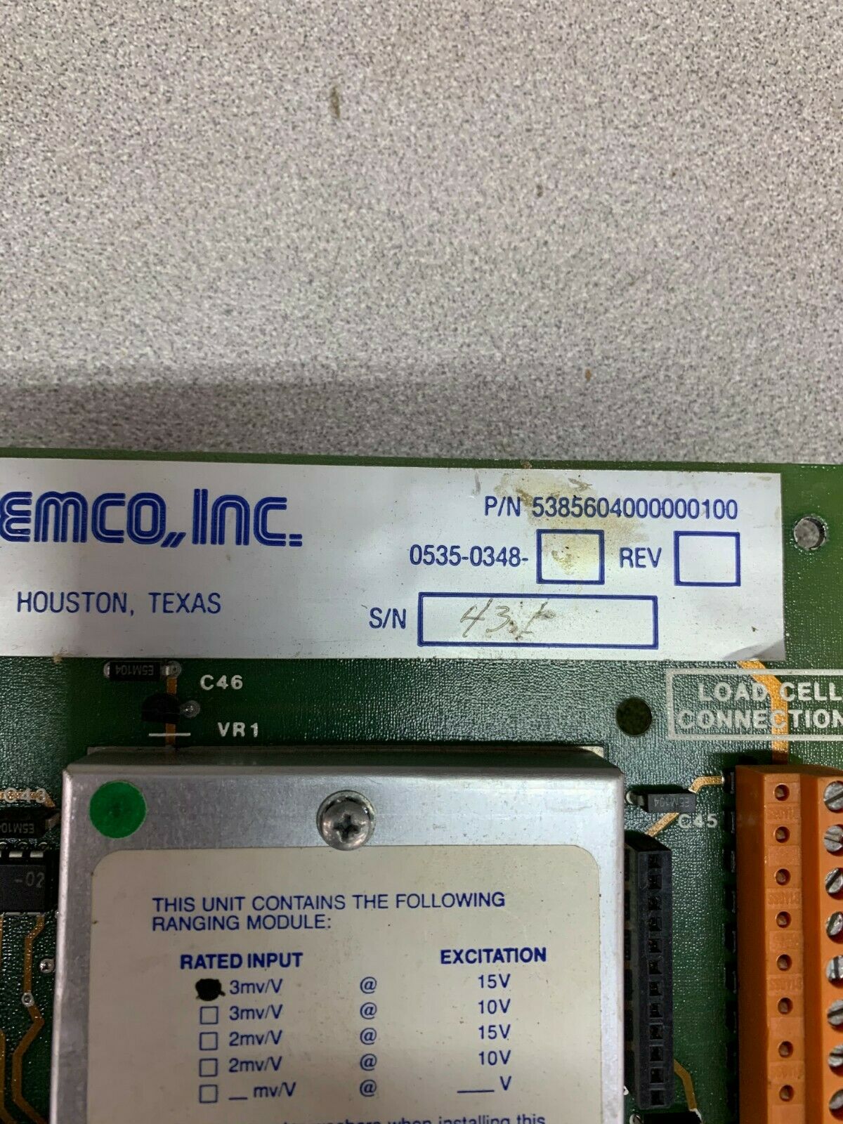 NEW NO BOX SEMCO CIRCUIT BOARD 5385604000000100