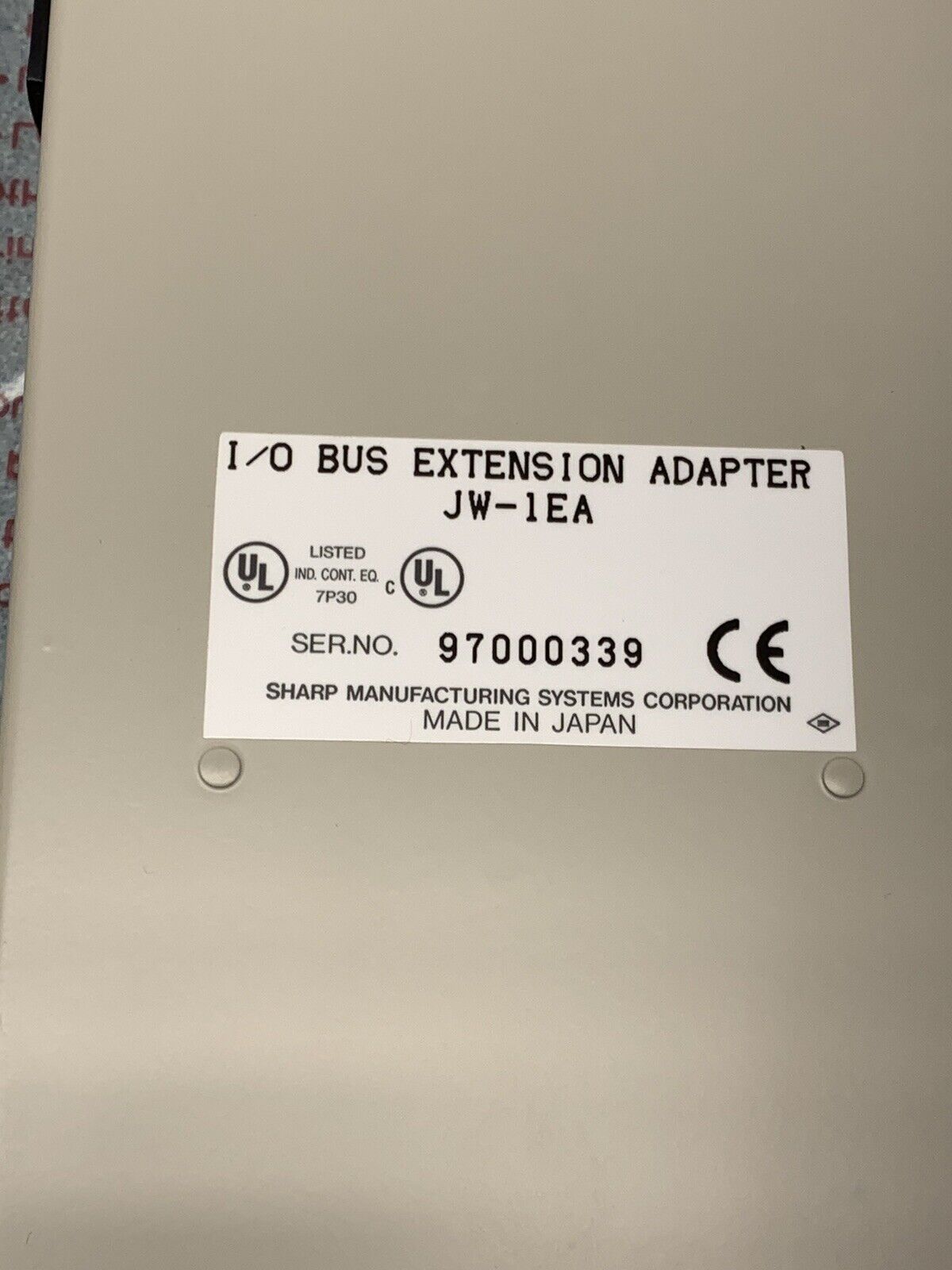 NEW IN BOX SHARP Bus Extension Adapter Module JW-1EA