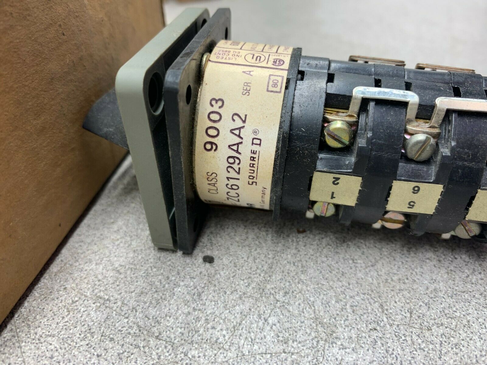 NEW IN BOX SQUARE D AMMETER SWITCH 9003 ZC 6129 AA2