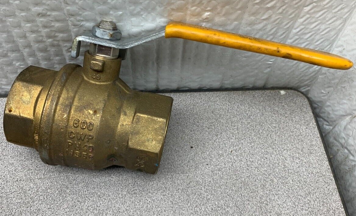 NEW RUB S.92 600 CWP PN40 BALL VALVE 1-1/2"
