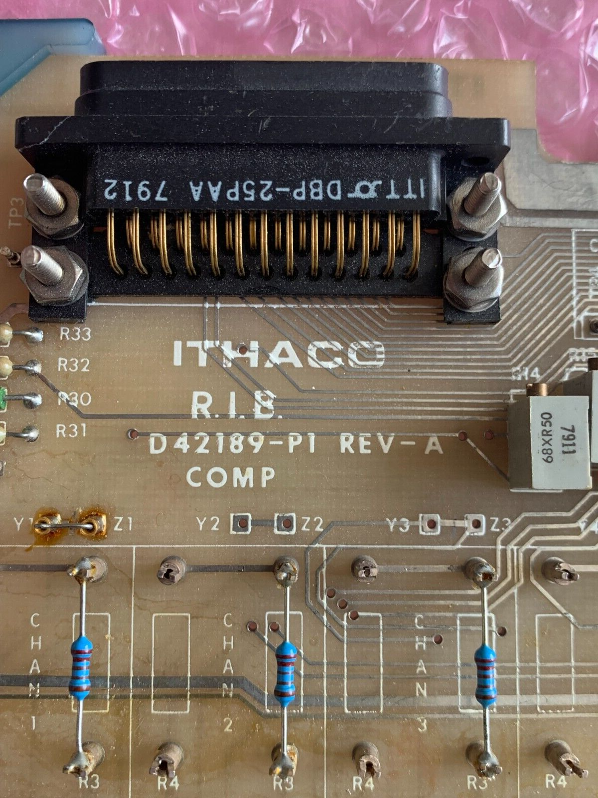 NEW NO BOX ITHACO D42189-P1 REV-A CIRCUIT BOARD 619-0000-200