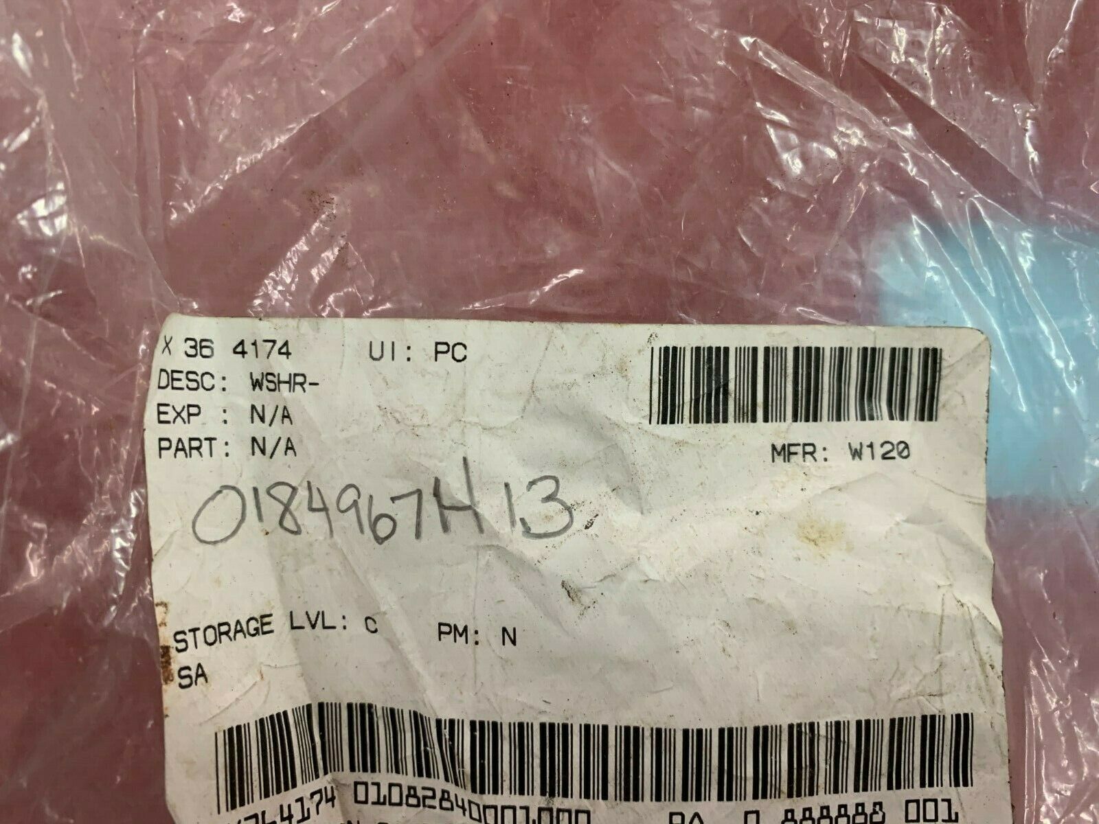 NEW LOT OF 10 WESTINGHOUSE PANTLEG WASHERS 0184967H13