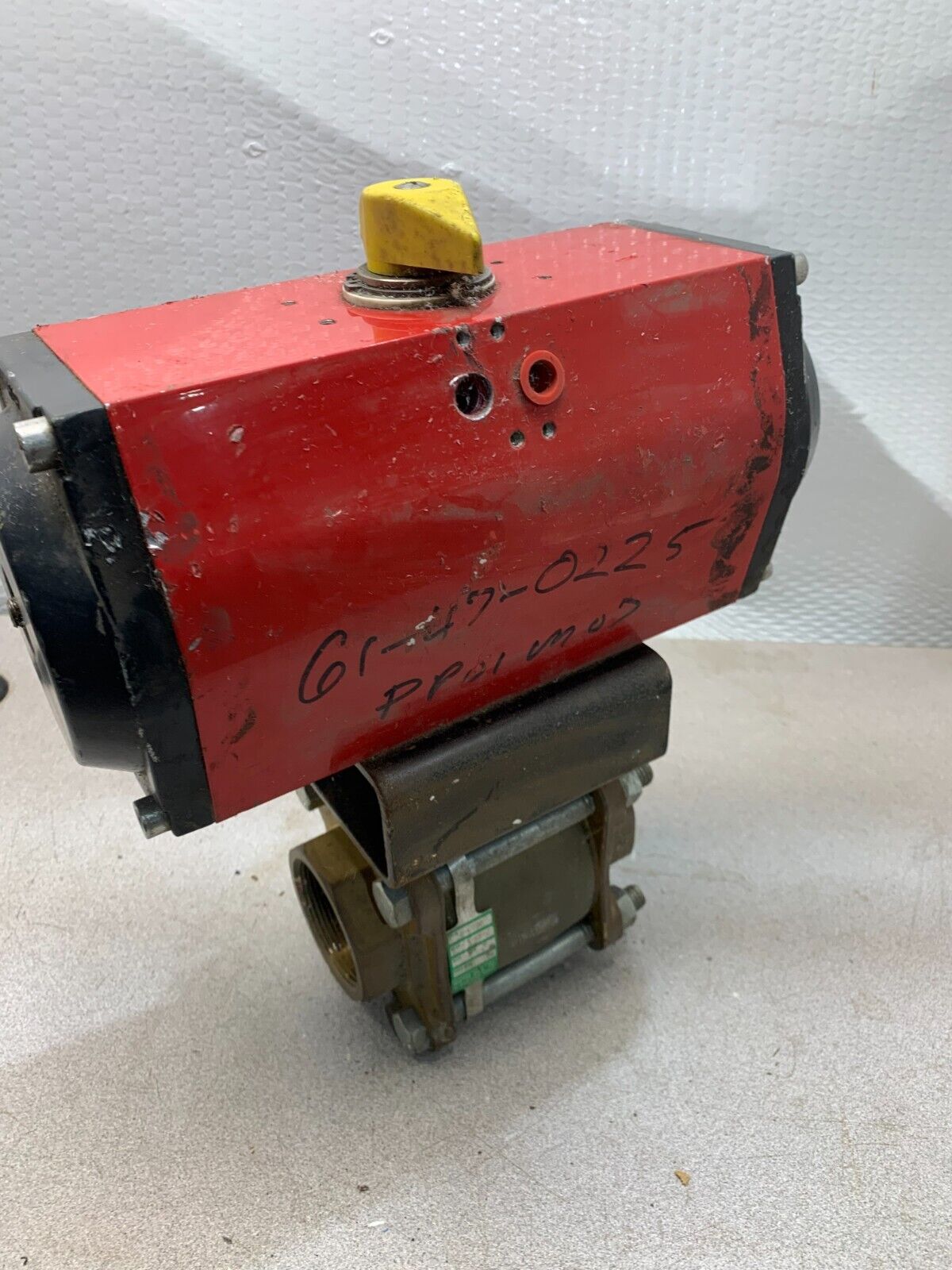 USED WATTS 2" BALL VALVE B-6800 WITH KF CONTROMATICS PAS 2200-4 DLS ACTUATOR