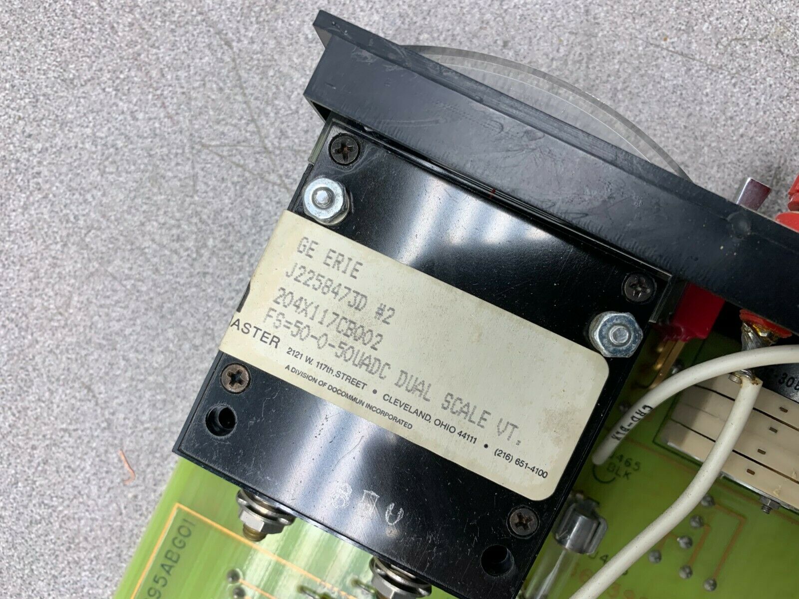 USED GENERAL ELECTRIC 193X295ABG01 CIRCUIT BOARD 36A398551AA-A-X2