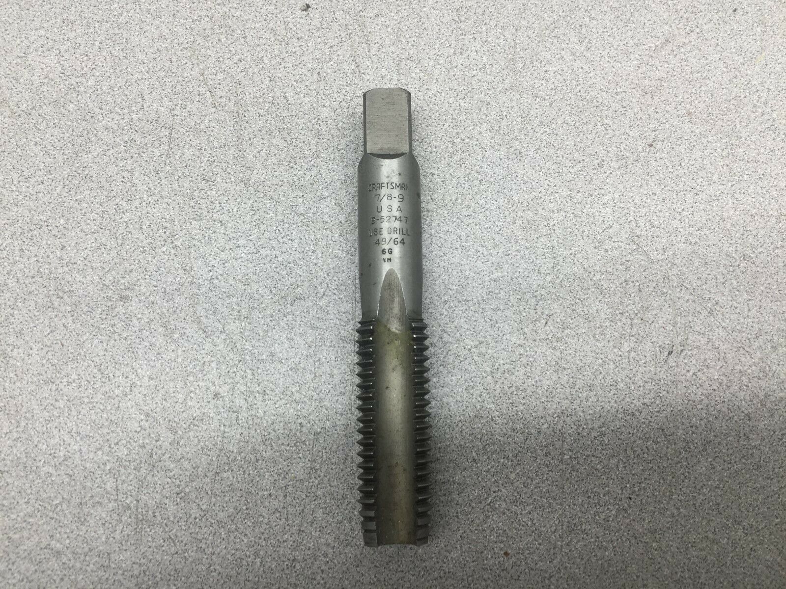 NEW NO BOX CRAFTSMAN 7/8-9 TAP 9-52747