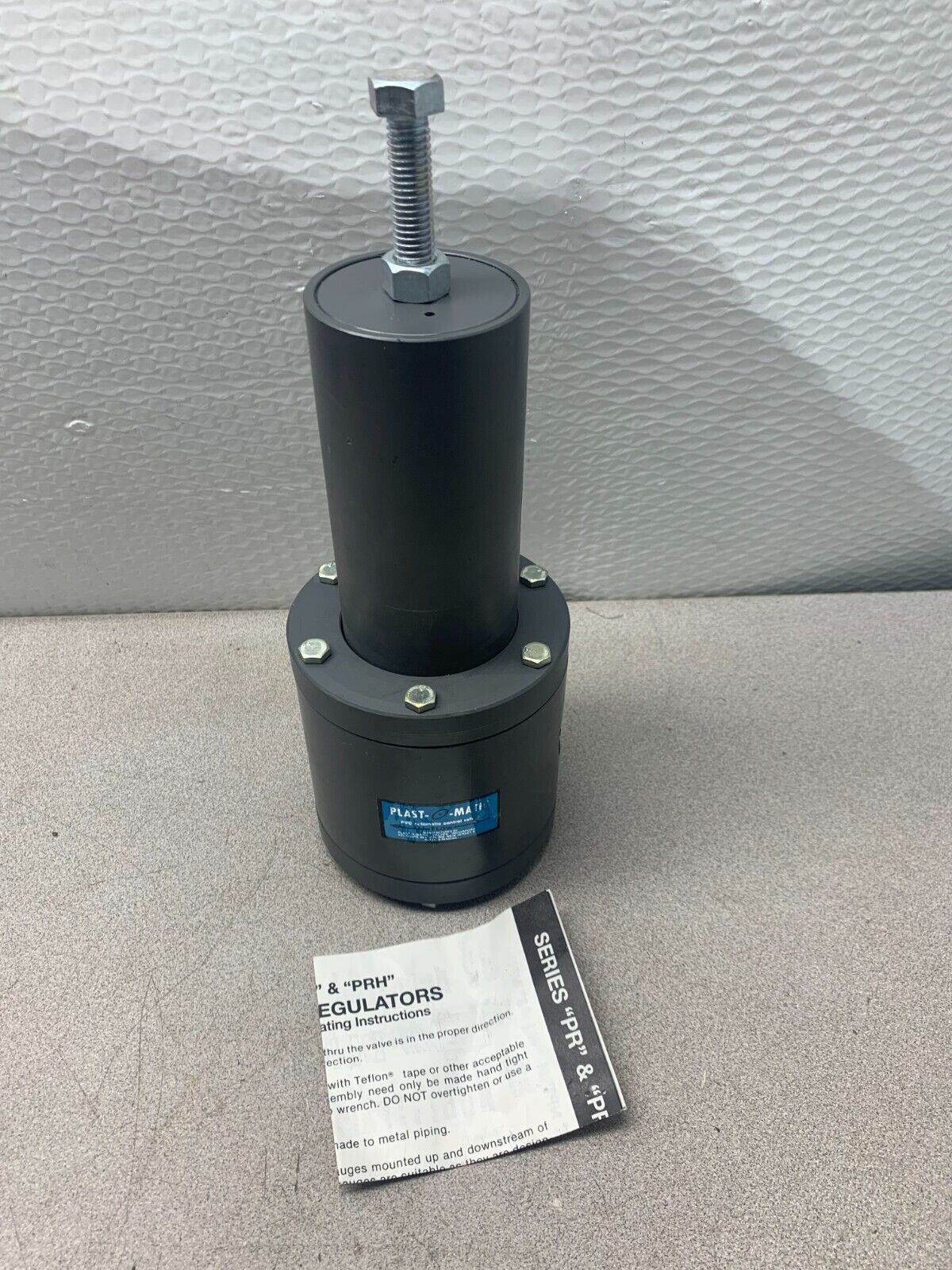 NEW NO BOX PLAST-O-MATIC 1" PRESSURE REGULATOR PR100B-PV