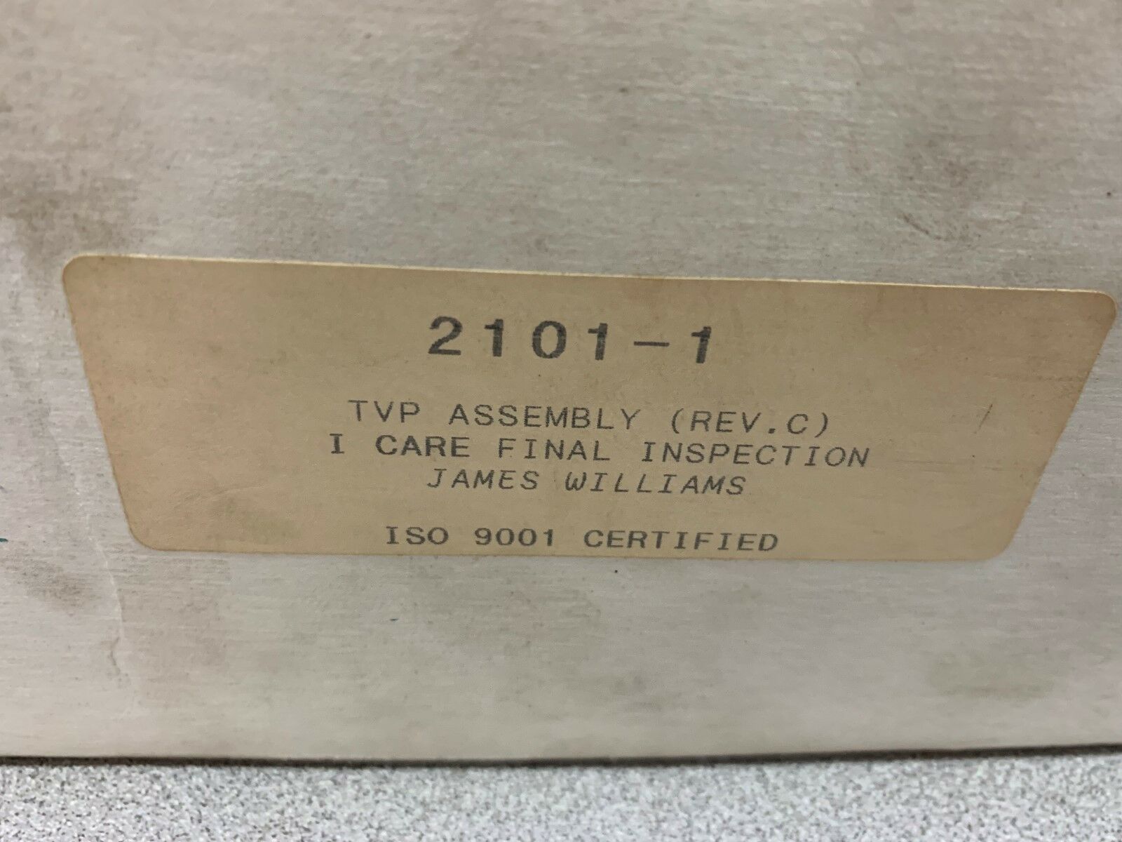 NEW IN BOX VORTEC TVP ASSEMBLY 2101-1