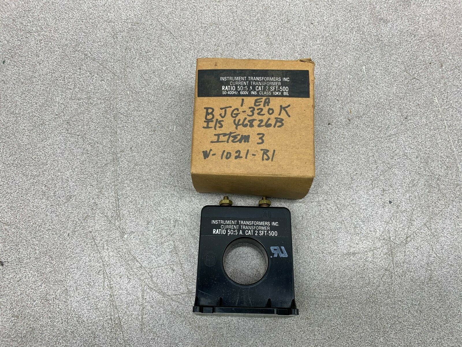 NEW IN BOX INSTRUMENT TRANSFORMERS INC. TRANSFORMER 2 SFT-500