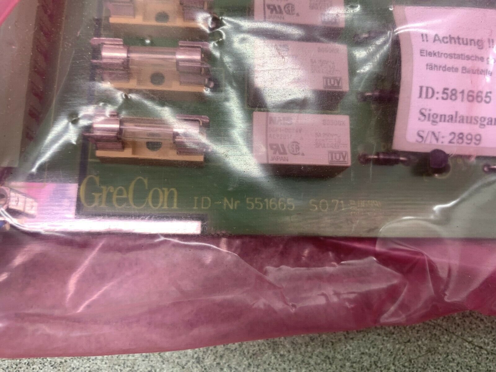 NEW NO BOX GRE CON CIRCUIT BOARD 551665