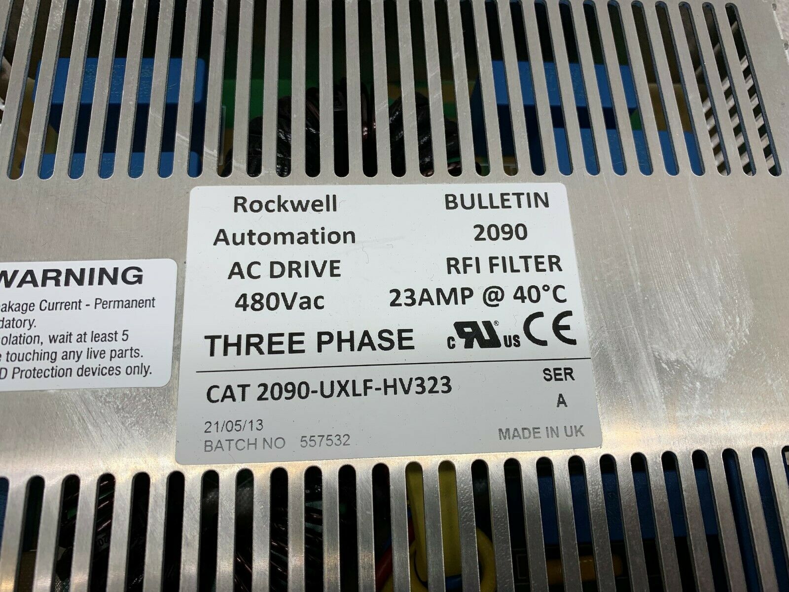 NEW TAKEOUT ALLEN-BRADLEY RFI FILTER 2090-UXLF-HV323 SERIES A