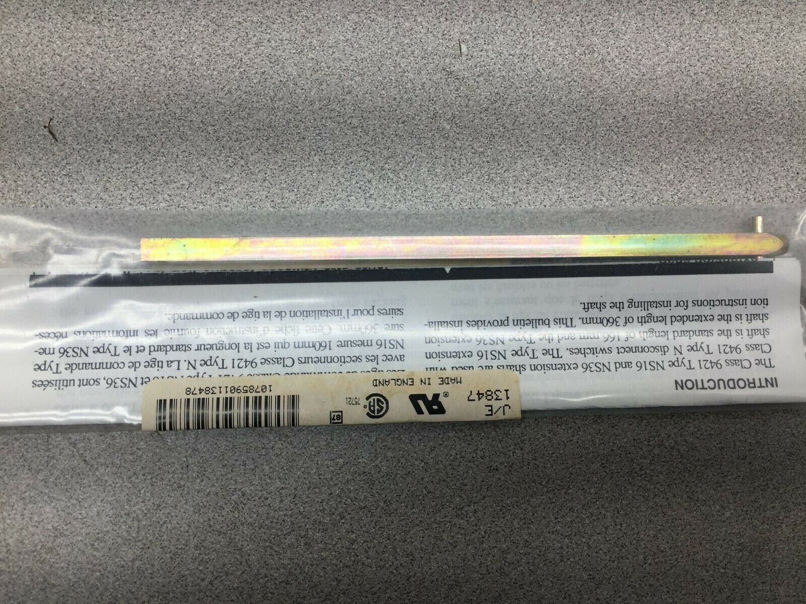 NEW IN PACK SQUARE D 6.5 IN EXTENSION SHAFT 9421 NS16