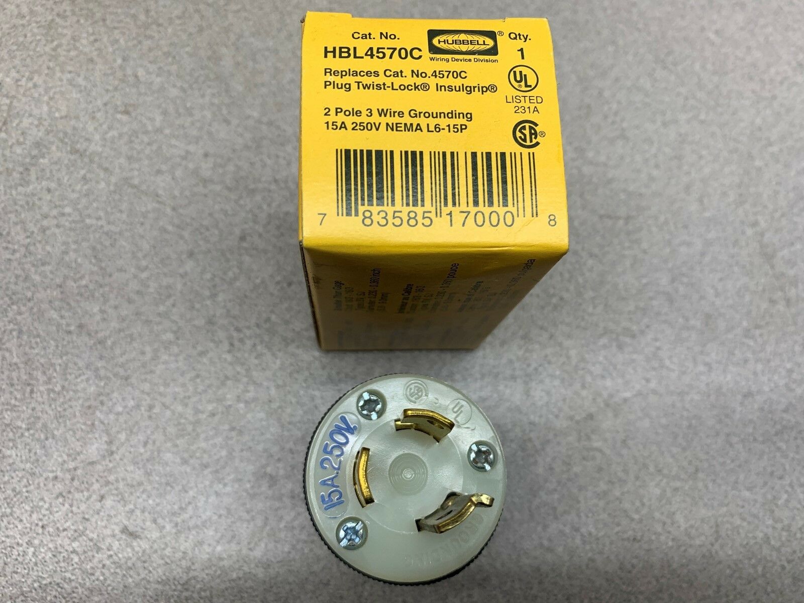 LOT OF 4 NEW IN BOX HUBBELL TWIST-LOCK HBL470C