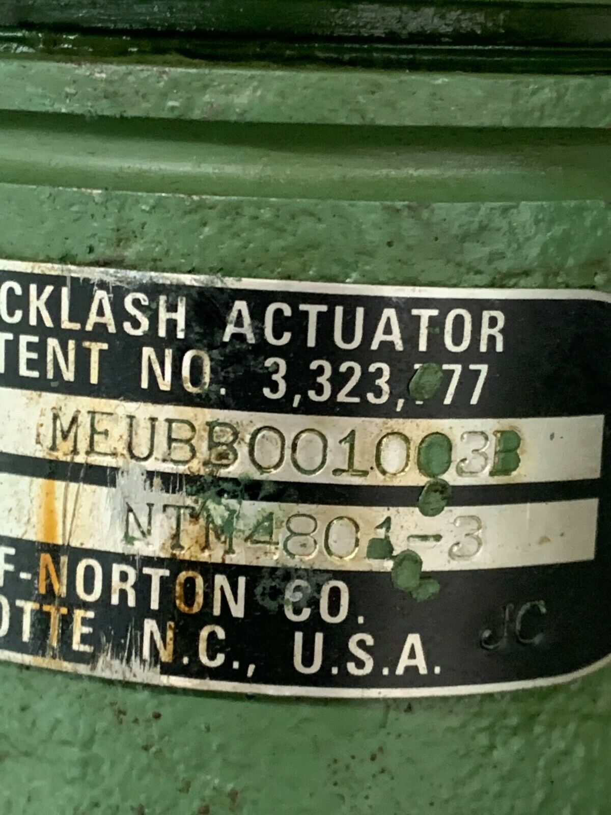 NEW DUFF-NORTON MEUBB001003B ANTI-BACKLASH ACTUATOR NTM-4801-3