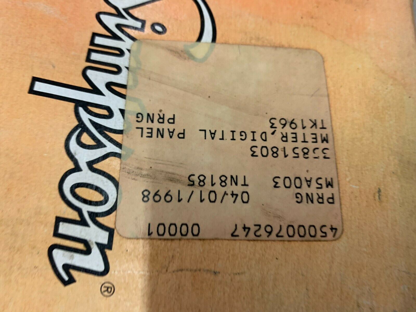 NEW IN BOX SIMPSON PANEL METER 2865