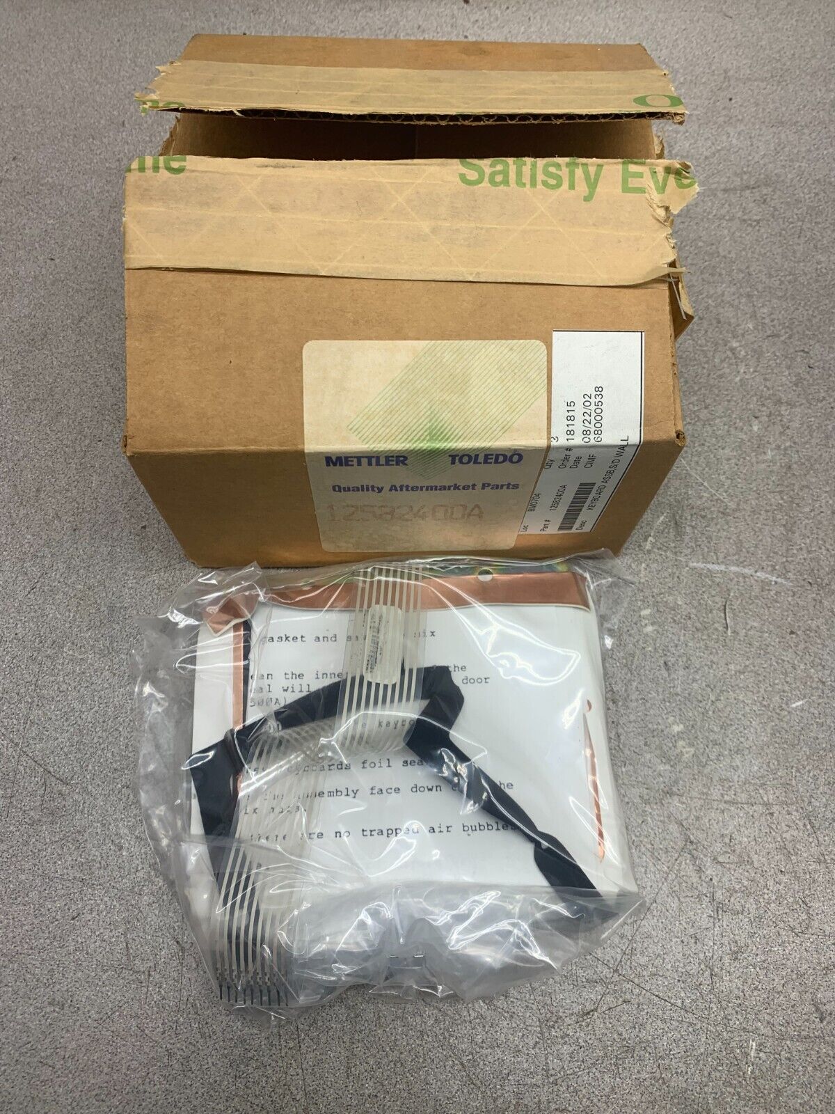 NEW IN BOX METTLER TOLEDO KEYBOARD ASSEMBLY 12582400A