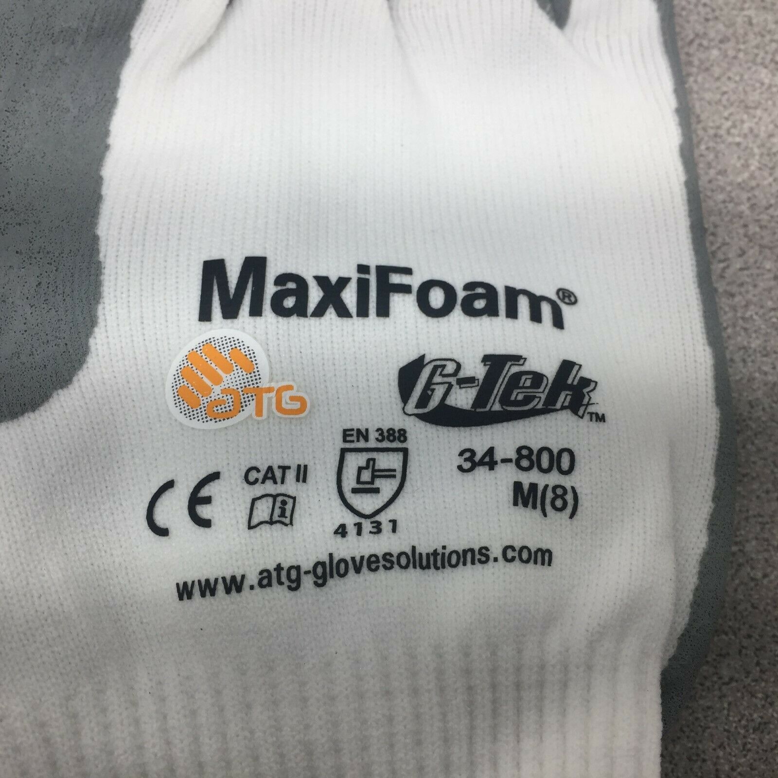 NEW NO BOX (LOT OF 4 PAIR) G-TEK MAXIFOAM MED (8) GLOVES 34-800-M