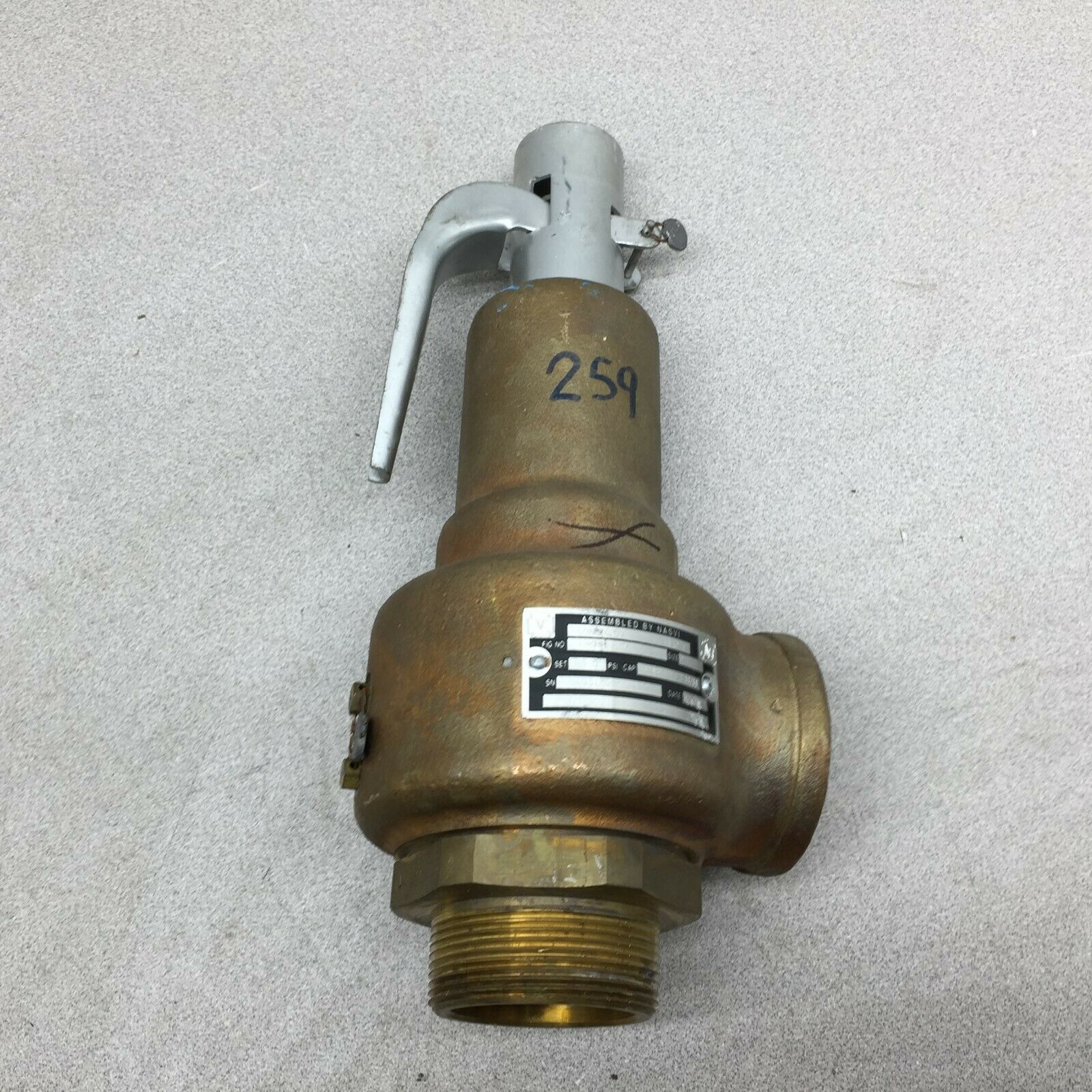 NEW NO BOX NASVI 2" 25.0 PSI 1581 LB/HR PRESSURE RELEIF VALVE 19KHHA