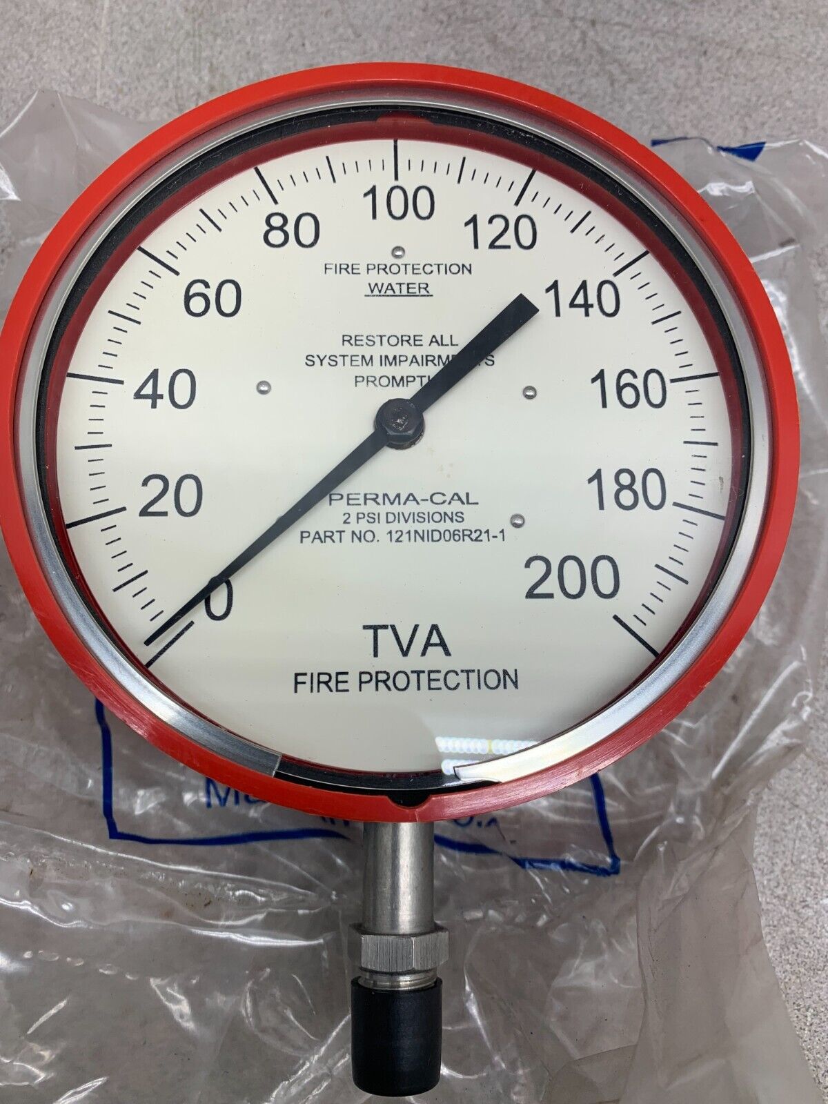 NEW PERMA-CAL INDUSTRIES 121N1D06R21-1 PRESSURE GAUGE 121NID06R21-1