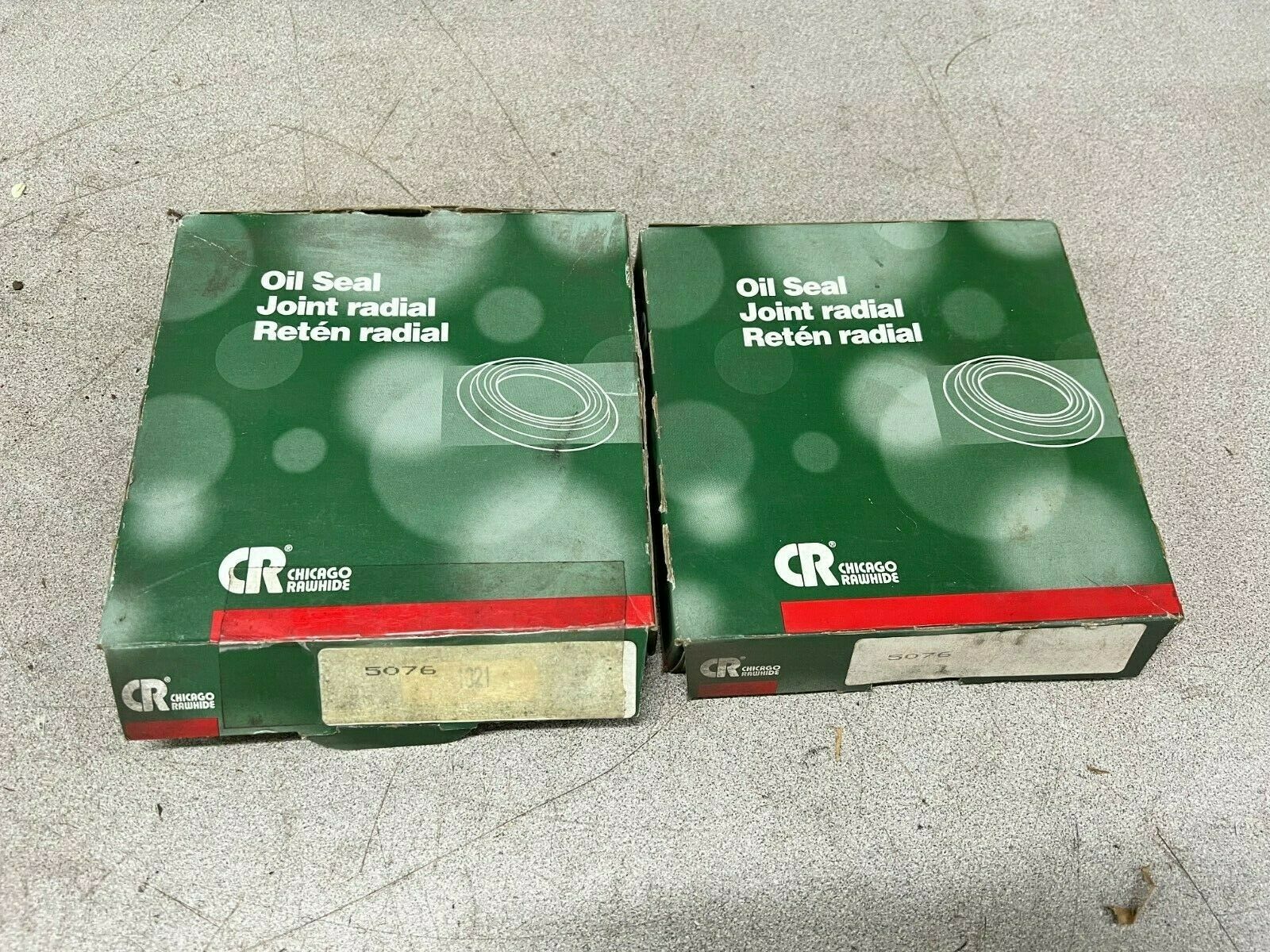 LOT OF 2 NEW IN BOX CHICAGO RAWHIDE 5076 OILSEAL 1321