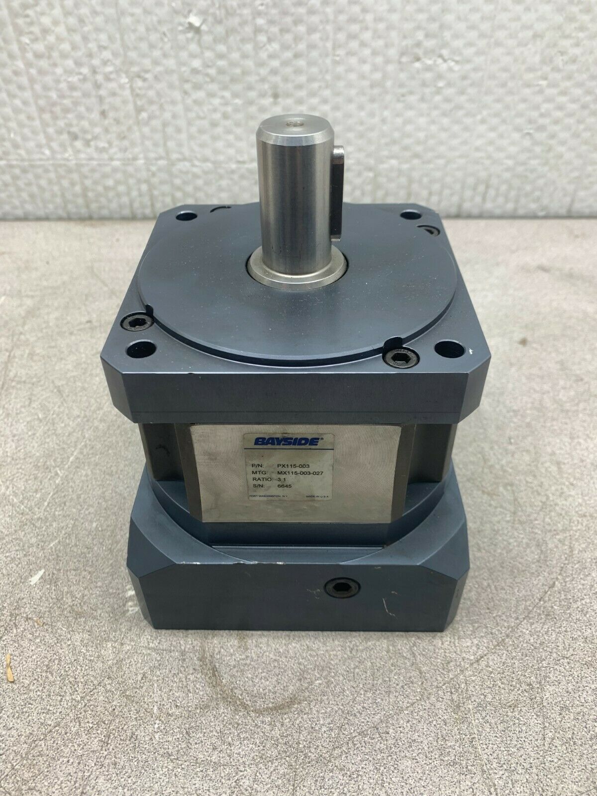 NEW NO BOX BAYSIDE PARKER 3:1 RATIO Helical Planetary Gearmotor PX115-003