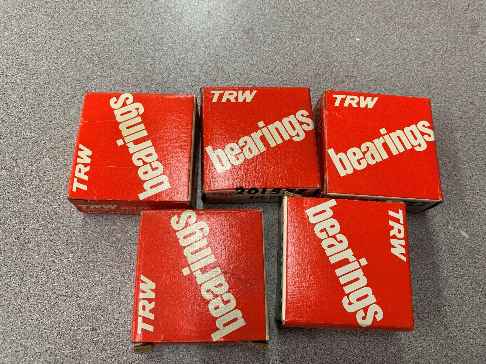 LOT OF 5 NEW IN BOX TRW BEARING 201SZZ