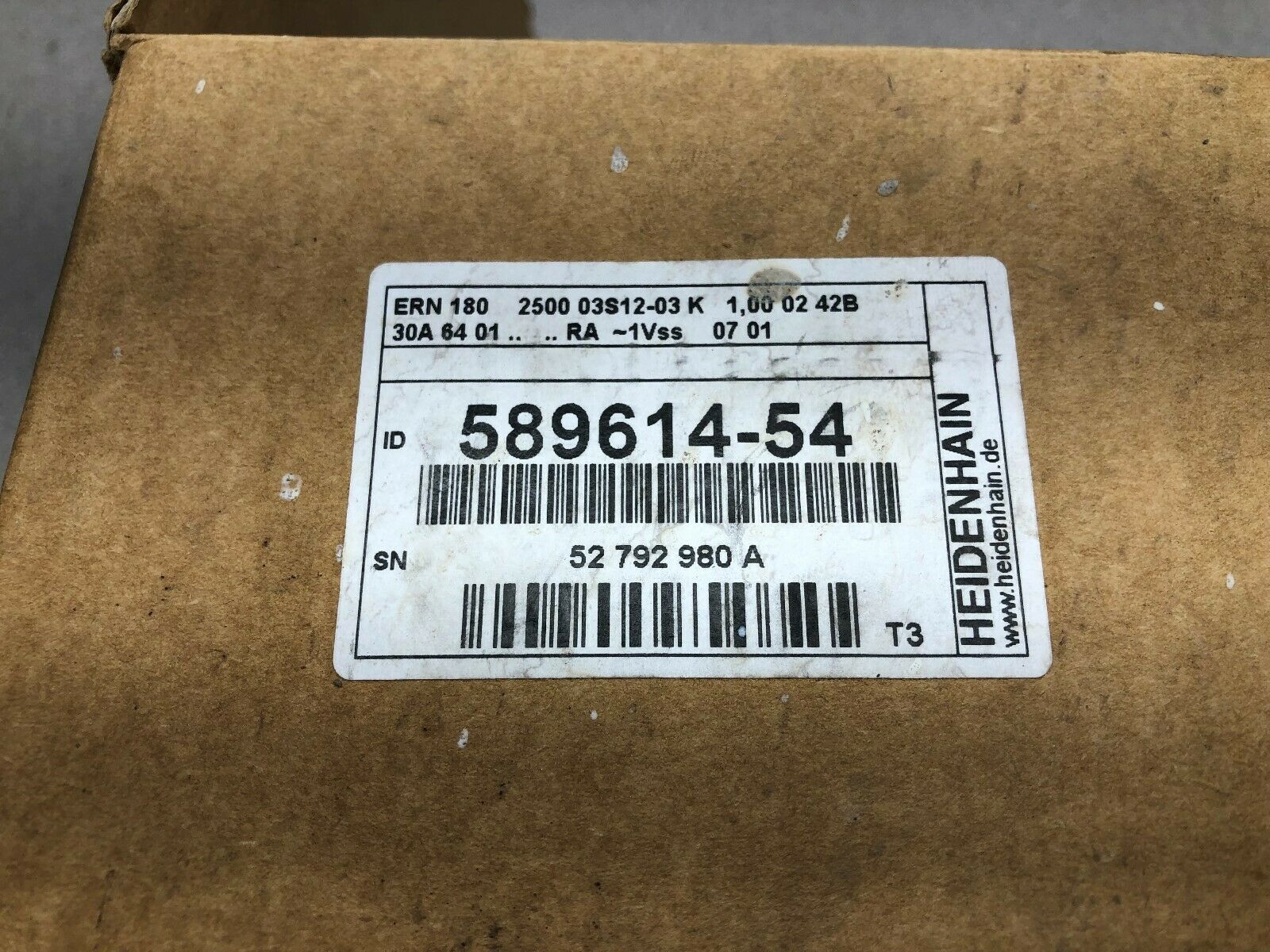 NEW IN BOX HEIDENHAIN ROTORY ENCODER 589614-54