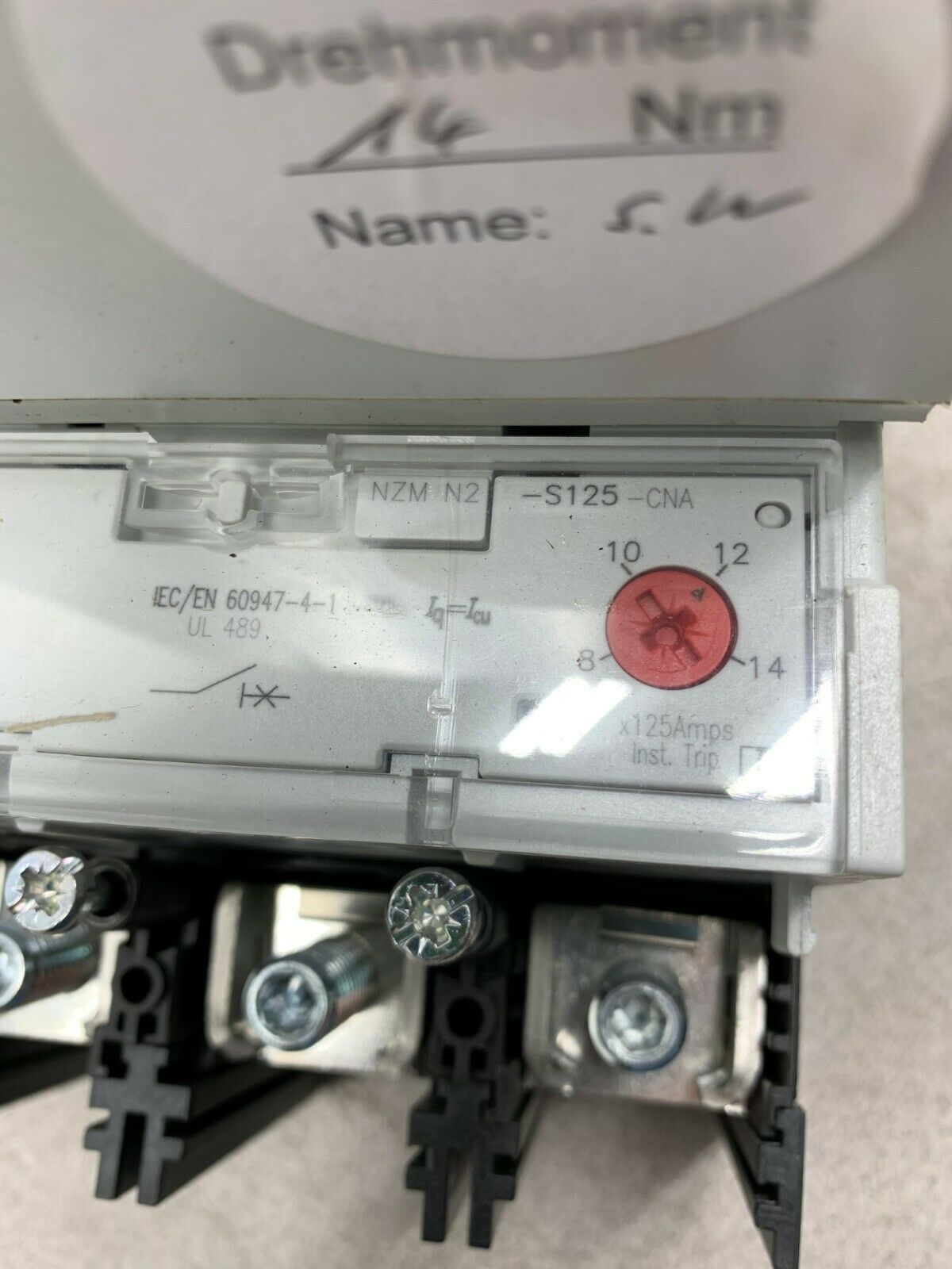 NEW EATON MOELLER 125AMP BREAKER WITH SYNCHRONIZED REMOTE OPERATOR NZM 2-XR