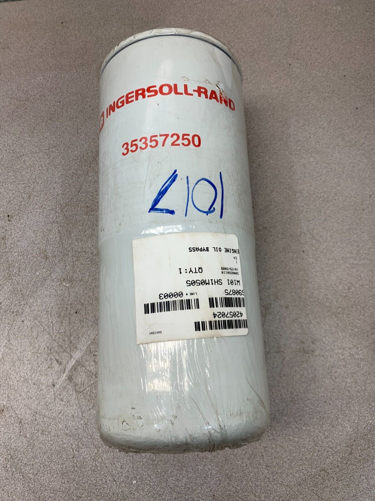 NEW NO BOX INGERSOLL-RAND OIL FILTER 35357250