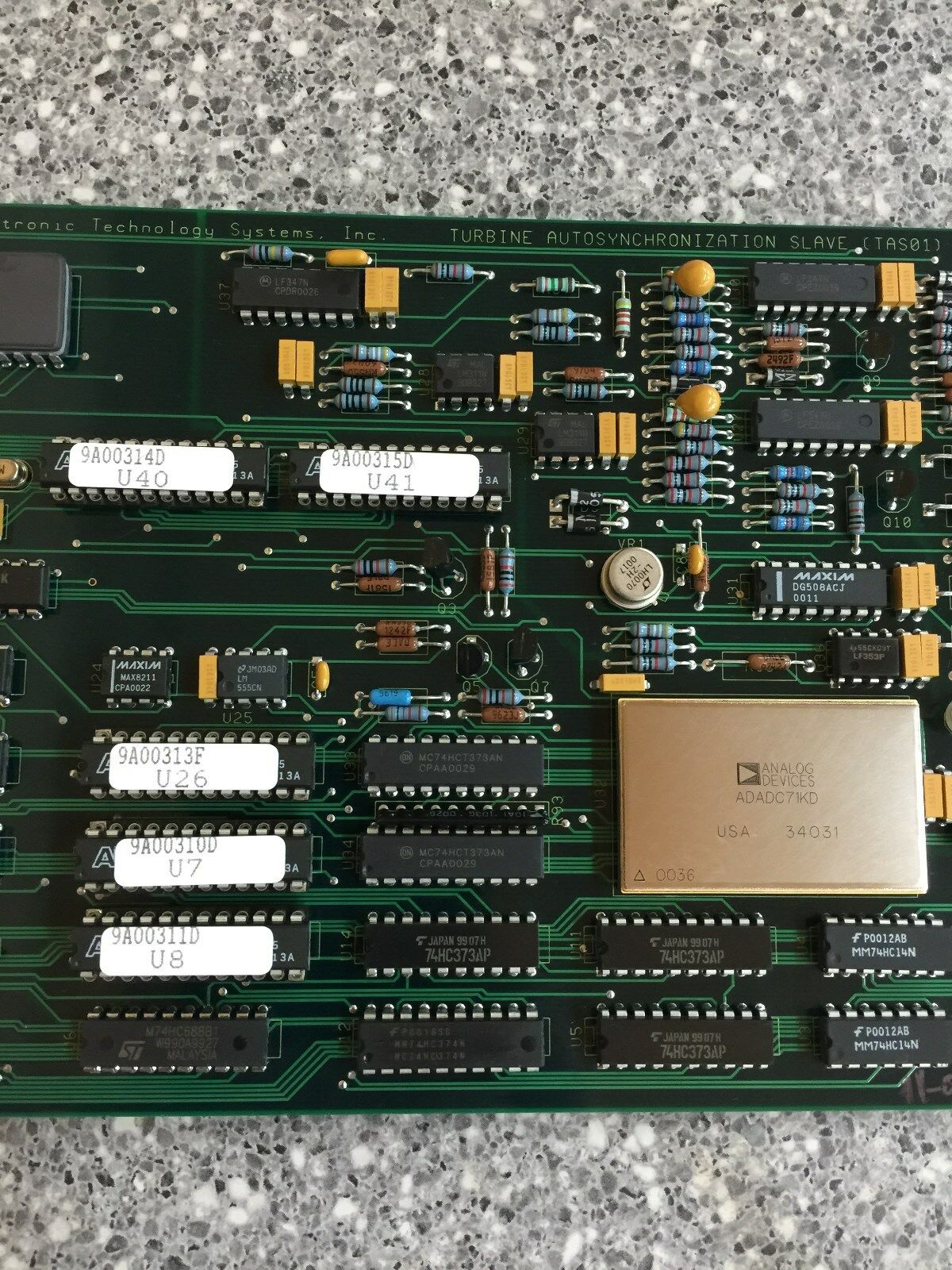 NEW IN BOX ABB ETSI TURBINE AUTOSYNCHRONIZATION SLAVE MODULE TAS01 BAILEY