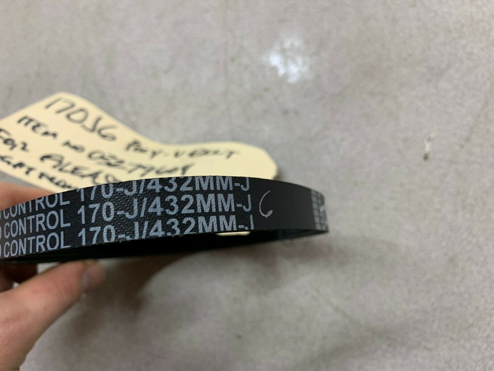 NEW NO BOX SPEED CONTROL BELT 170-J/432MM-J