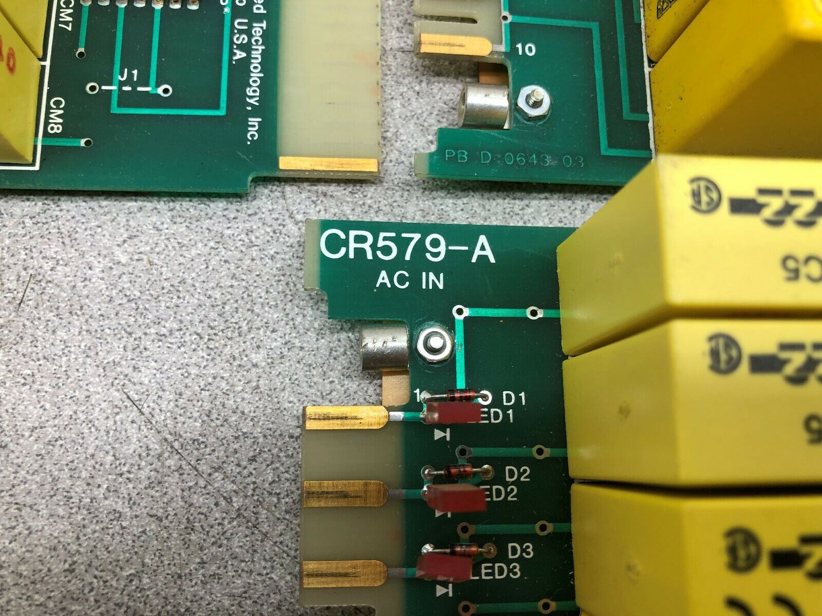 USED (LOT OF 7) ANACONDA ADVANCED OUTPUT RELAY MODULE CR579-1 / PB-D-0643-03