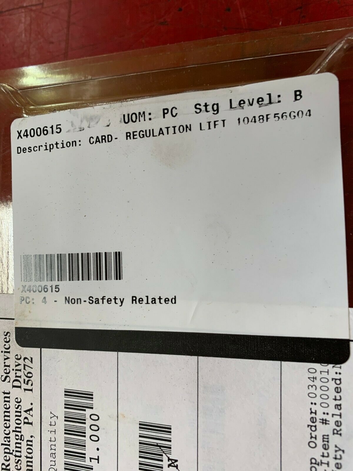 NEW IN PACKAGE WESTINGHOUSE CIRCUIT BOARD 1048F56G04