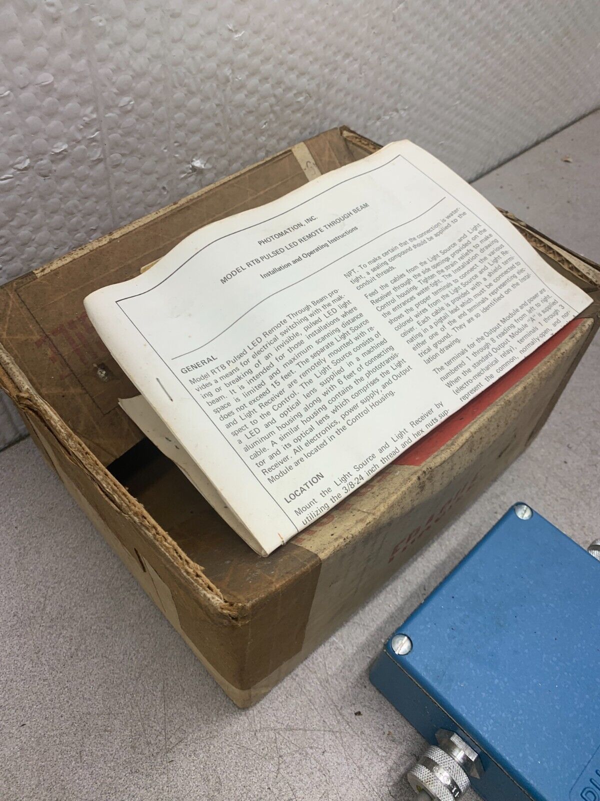 NEW PHOTOMATION 115VAC. SENSOR RTB-L1-A