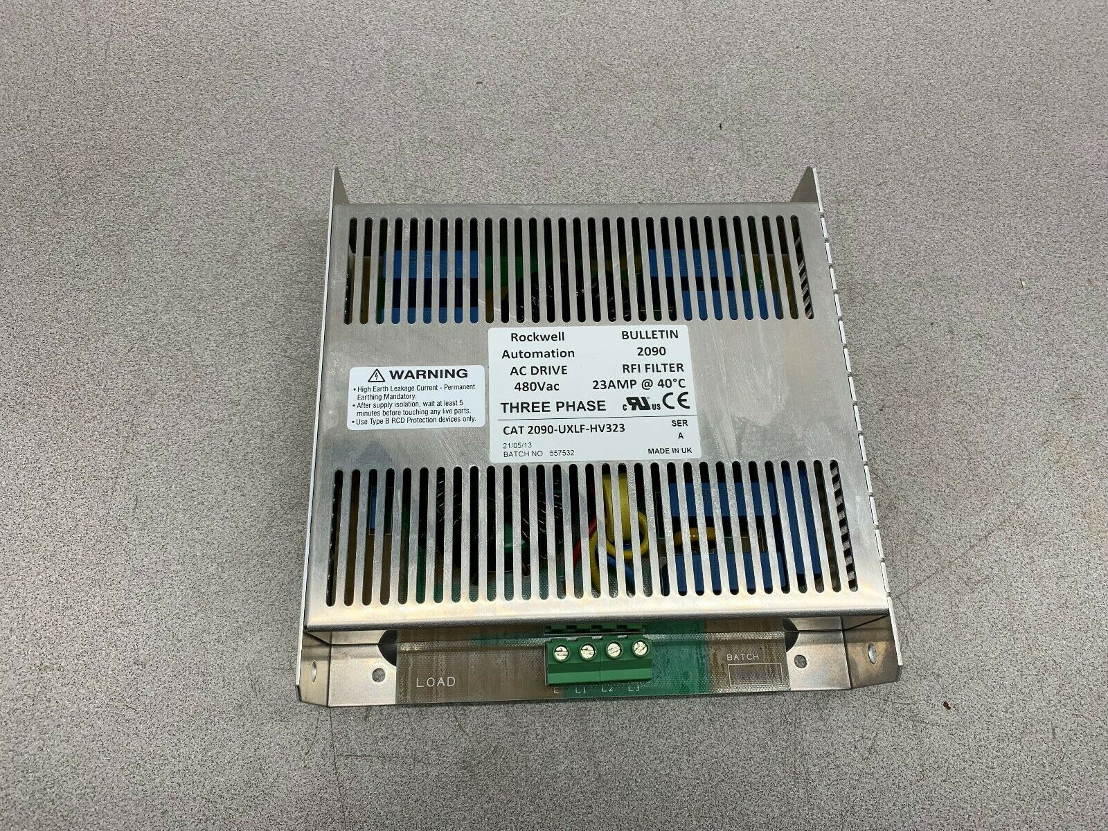 NEW TAKEOUT ALLEN-BRADLEY RFI FILTER 2090-UXLF-HV323 SERIES A