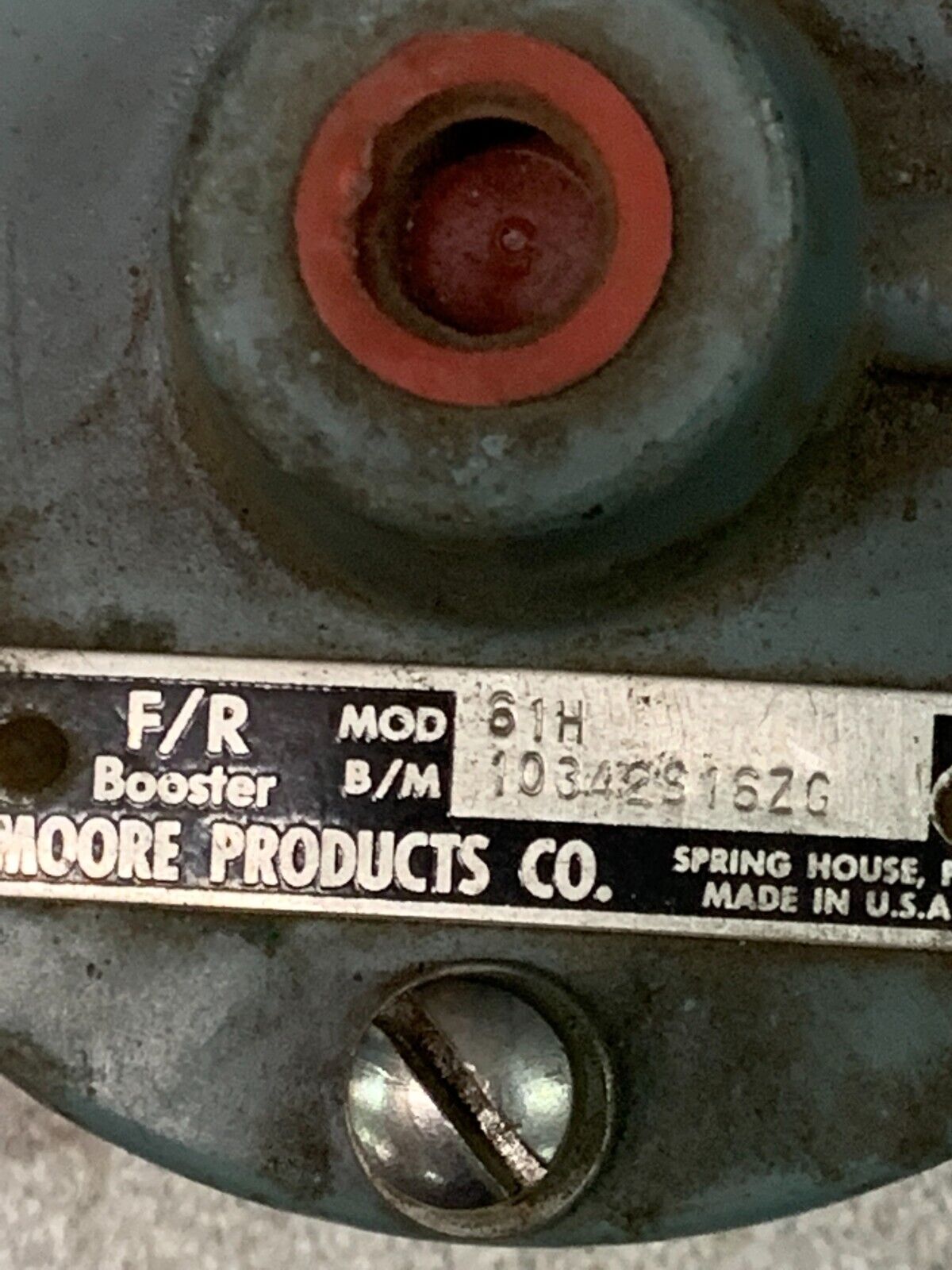 NEW NO BOX MOORE PRODUCTS F/R BOOSTER 10342S16ZG MODEL 61H
