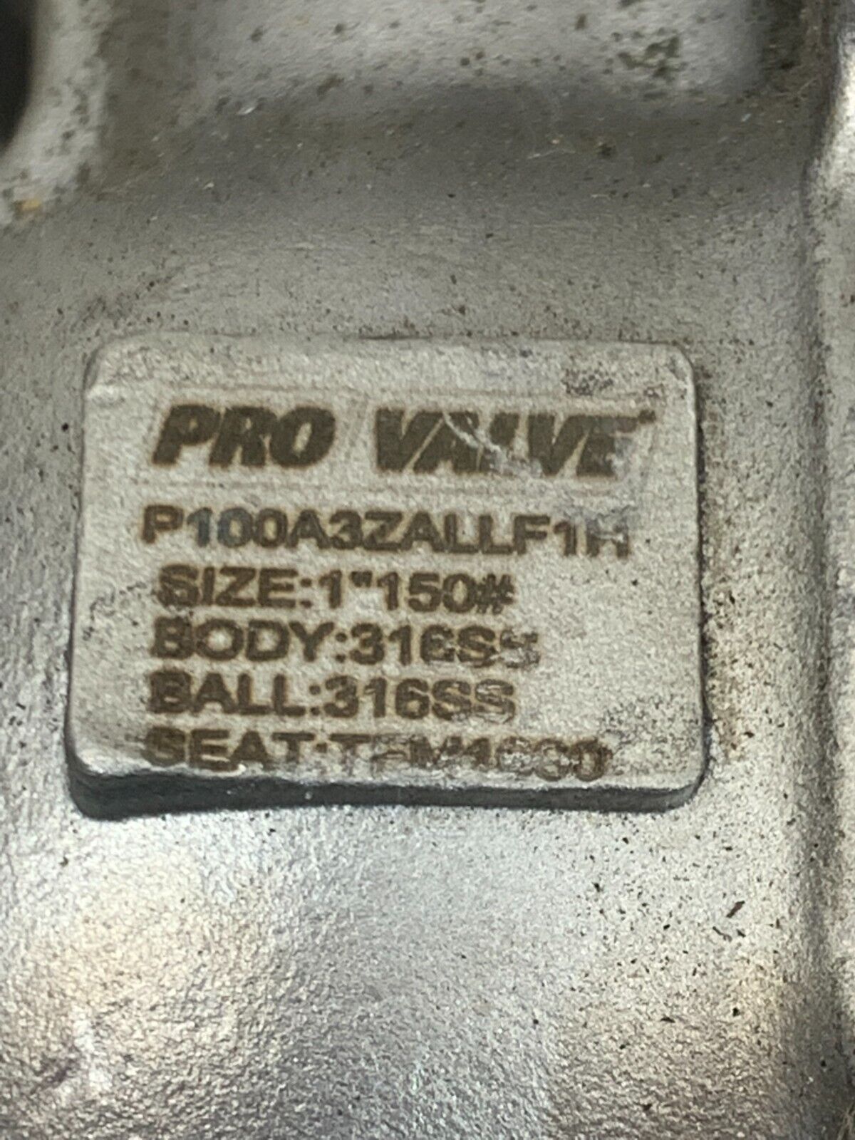NEW PRO VALVE 1" STAINLESS FLANGED BALL VALVE P100A3ZALLF1H