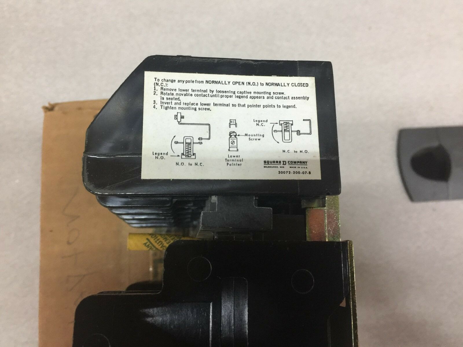 NEW IN BOX SQUARE D CONTROL RELAY CLASS 8501 HO-80