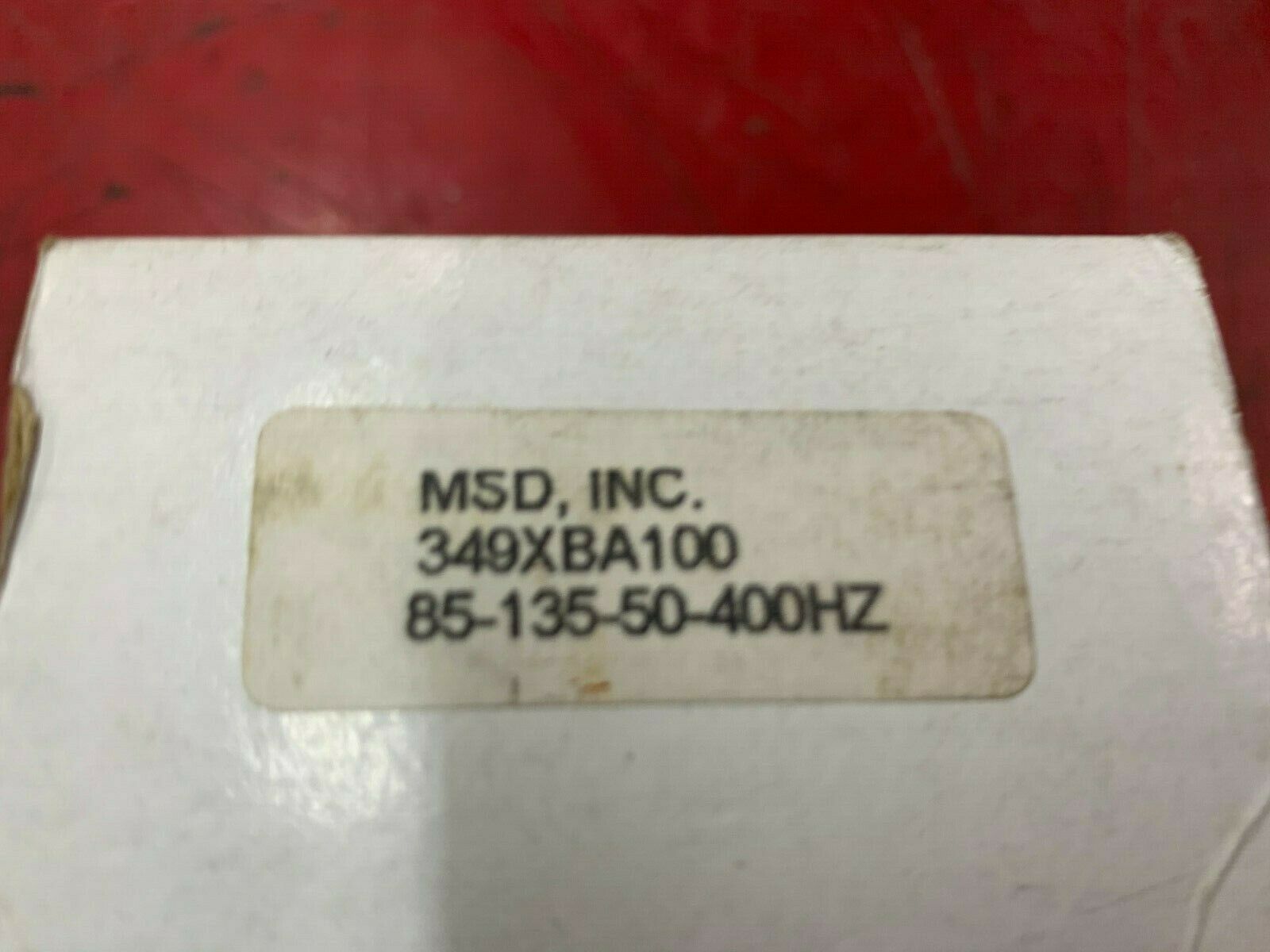 NEW IN BOX MSD INC. RELAY 349XBA100
