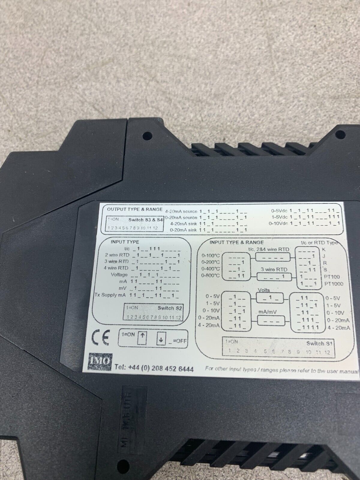 USED IMO DUALCON ISOLATING SIGNAL CONVERTER DUALCON-6