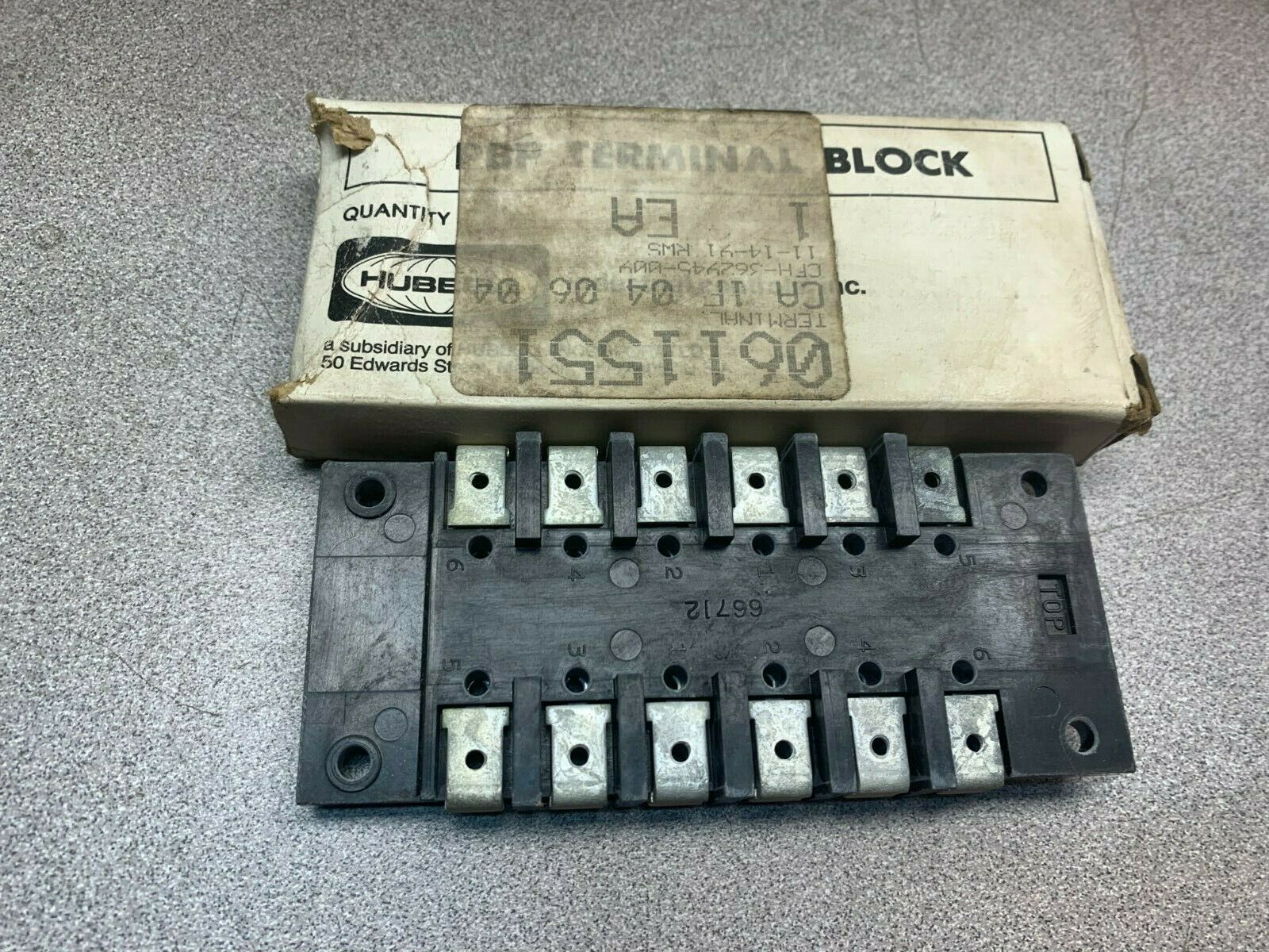 NEW IN BOX HUBBELL TERMINAL BLOCK TB-5