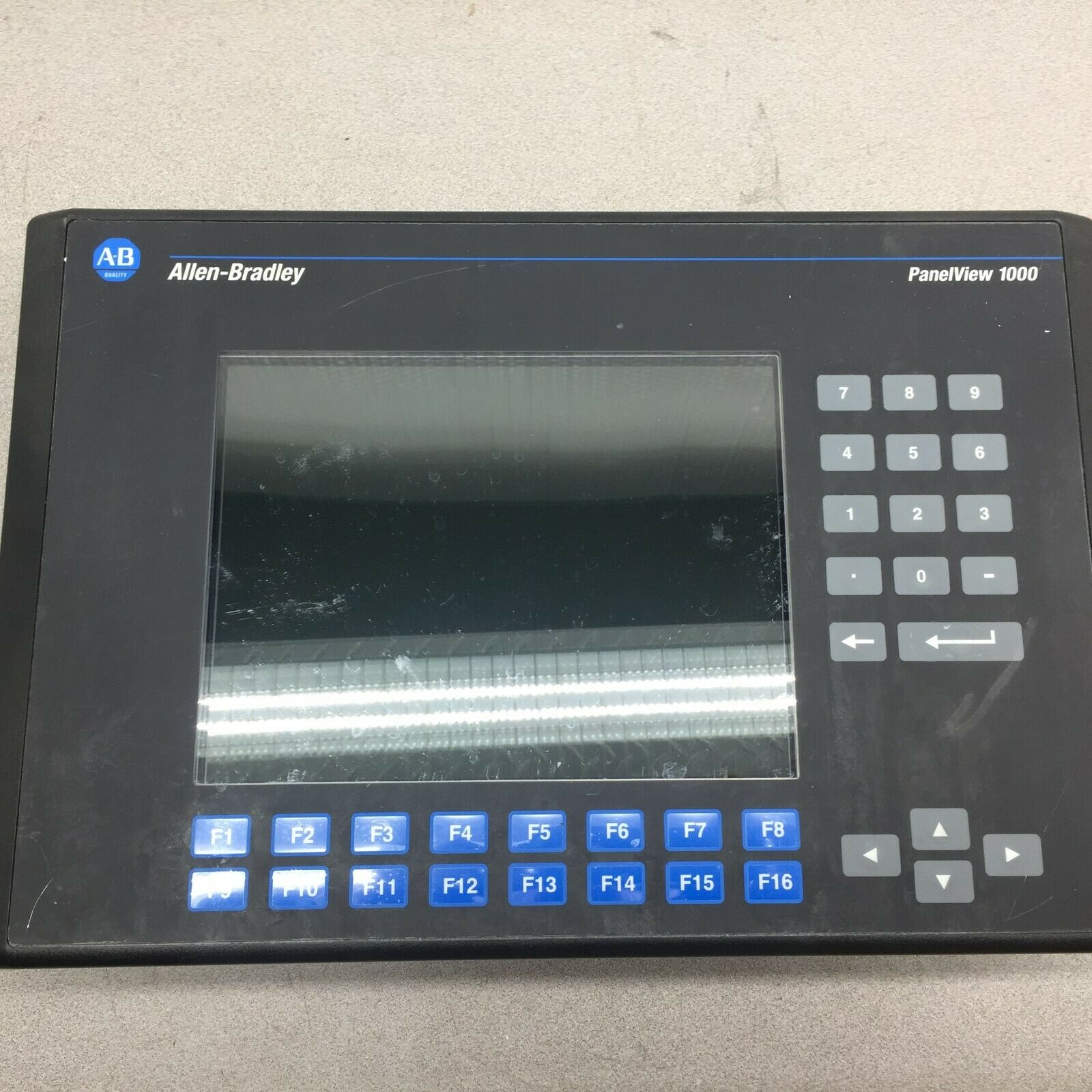 USED ALLEN BRADLEY PANELVIEW 1000 100-240 VAC 2711-K10C15X SER F