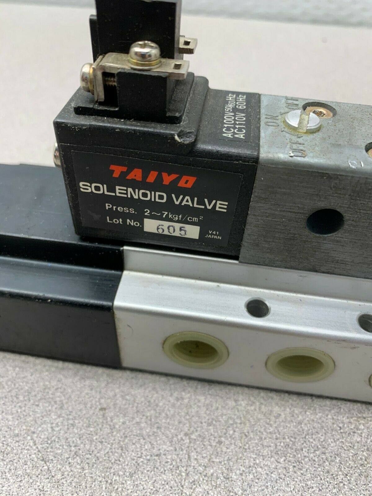 NEW NO BOX TAIYO AC110V SOLENOID VALVE 605
