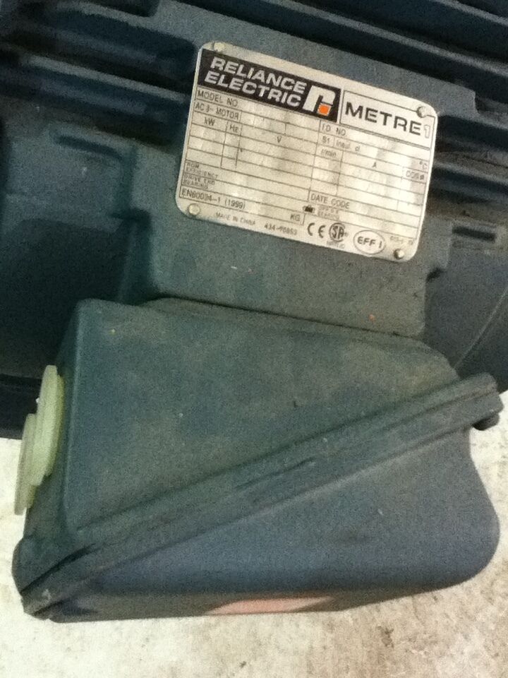 NEW RELIANCE 7.5 HP MOTOR 2875/3500 RPM ML3G7463 METRE 1