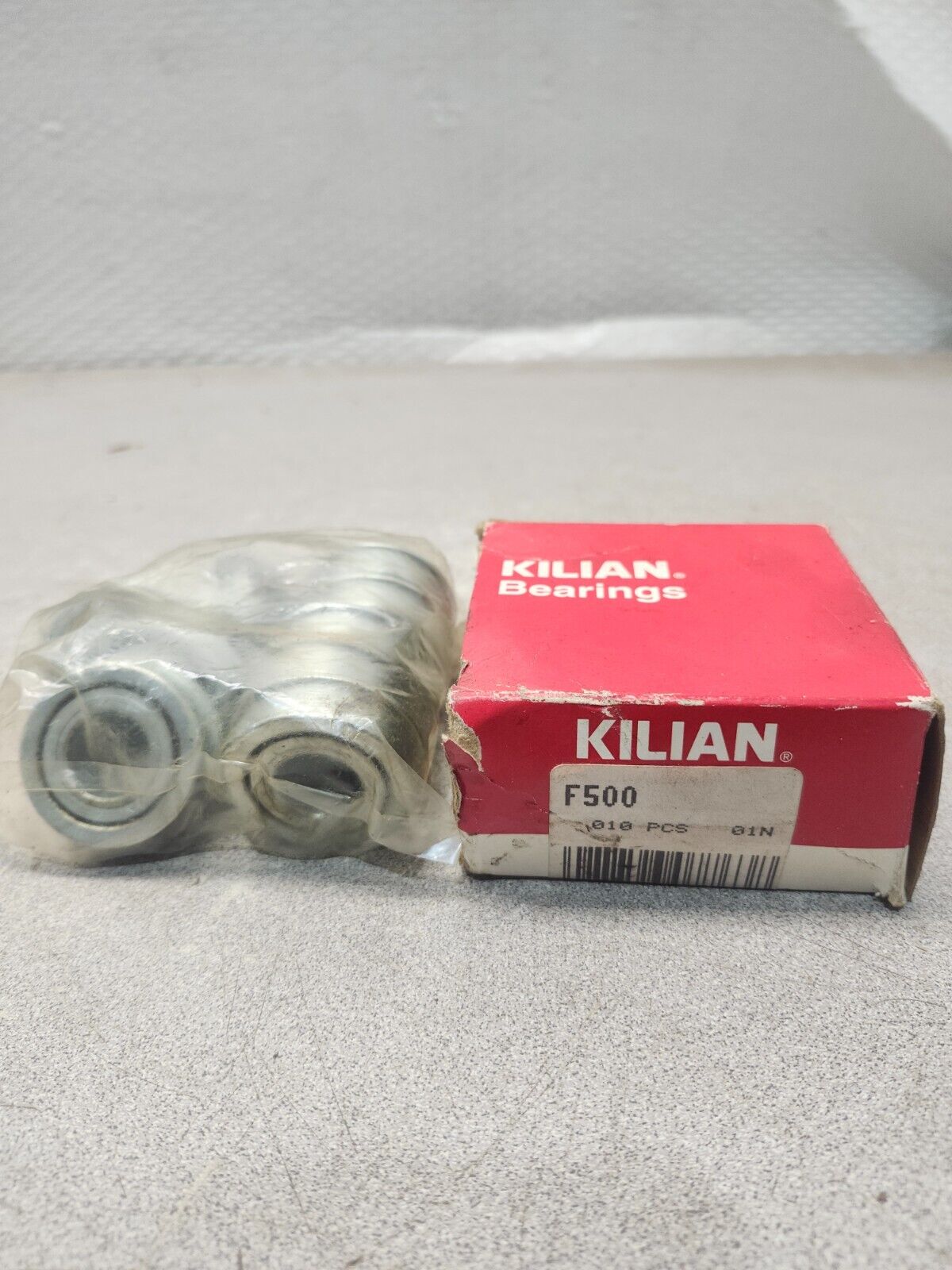 NEW IN BAG LOT OF 10 KILIAN FLANGED BALL BEARING F-500