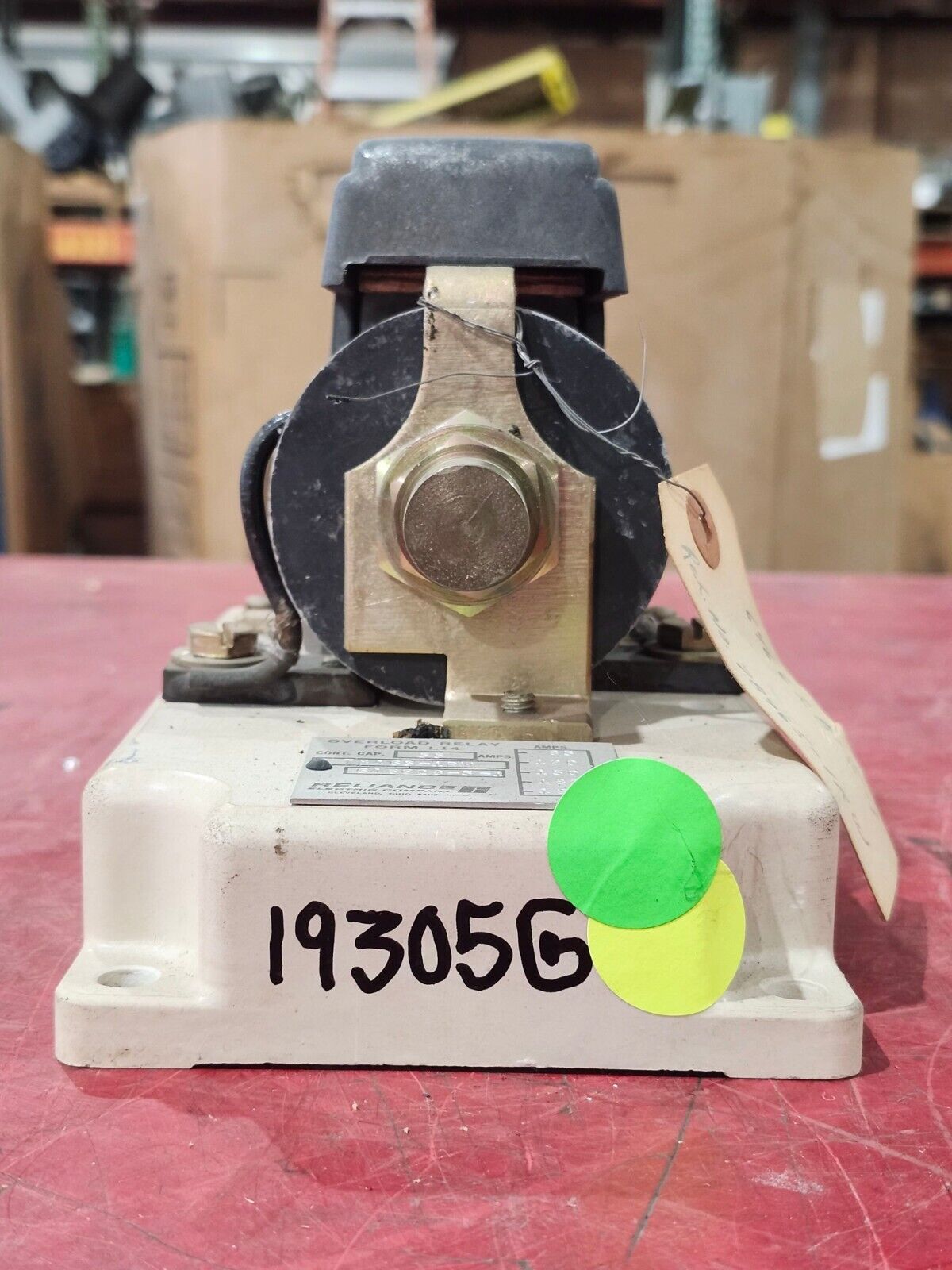 USED RELIANCE FORM LI4 OVERLOAD RELAY 78465-1RW 646628-5-1