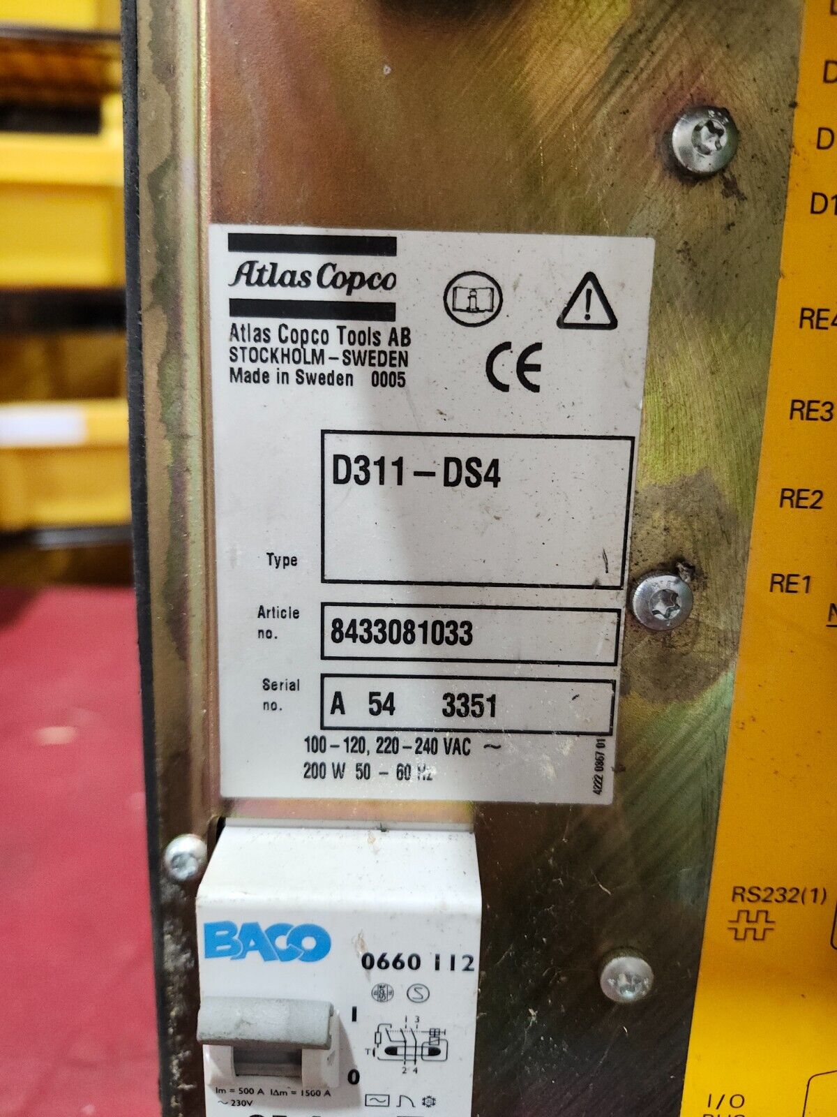 USED Atlas Copco Tensor DS4 Controller, D311-DS4