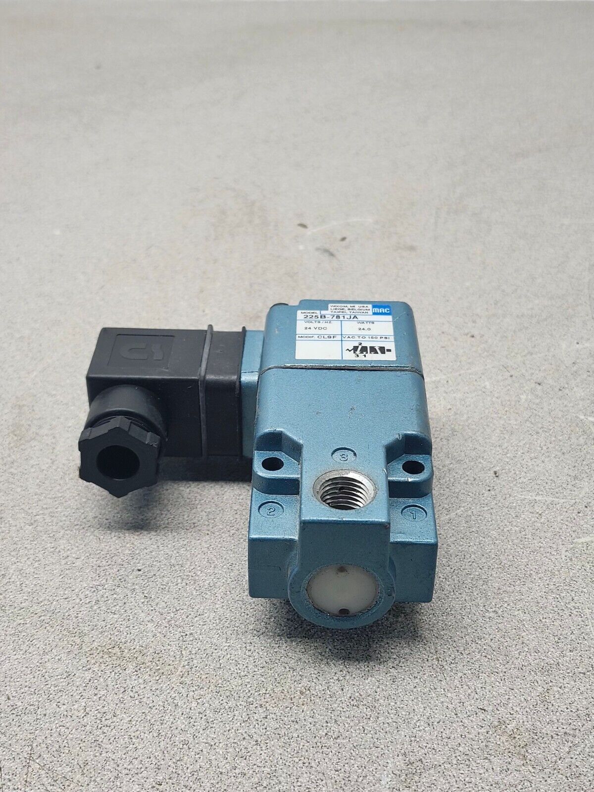 NEW NO BOX MAC VALVE 24 VDC 225B-781JA